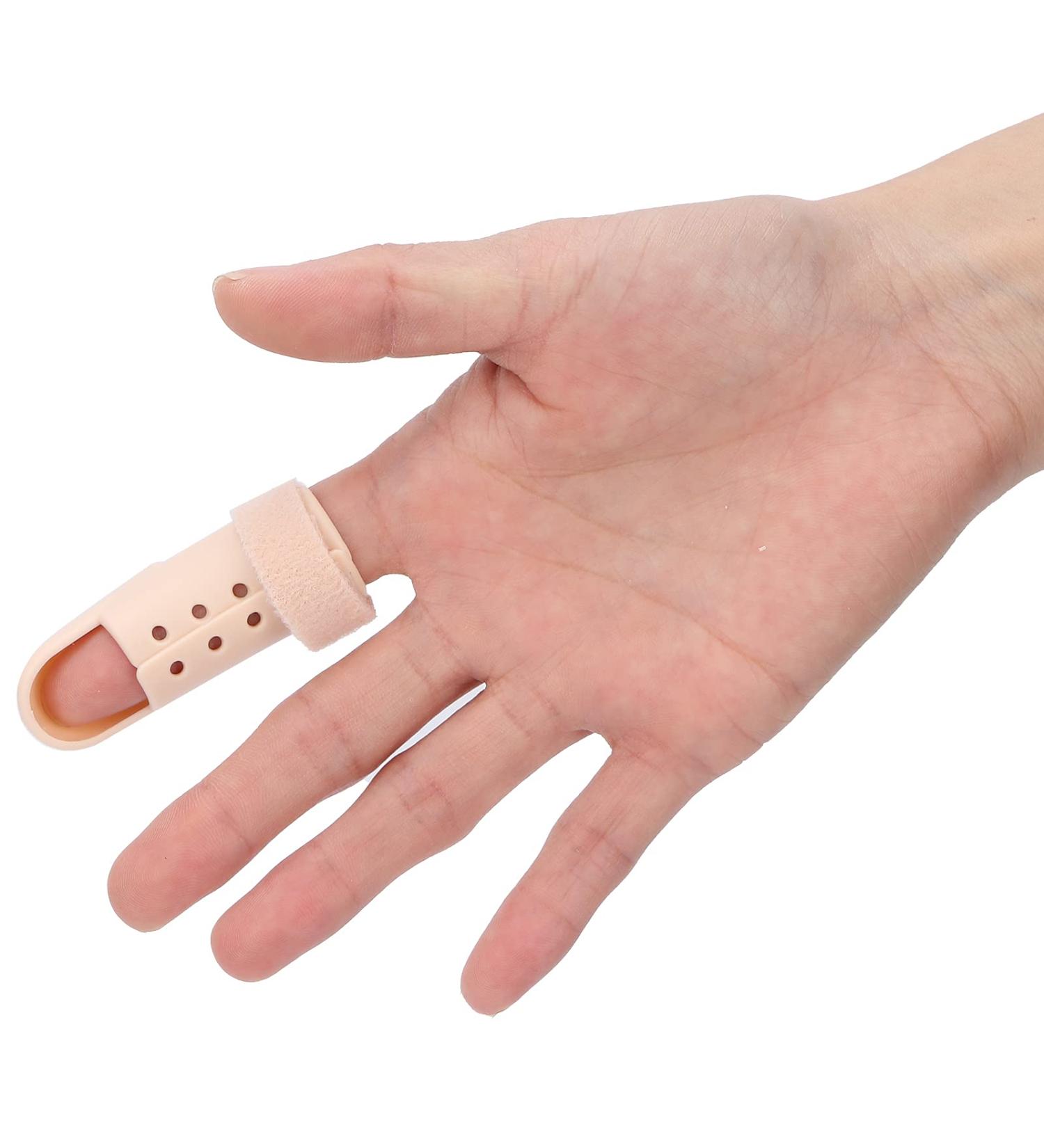 Breathable Finger Splint & Stabilizer - Adjustable Mallet Finger Support for Broken Finger Protection - Buy Online on GoSupps.com