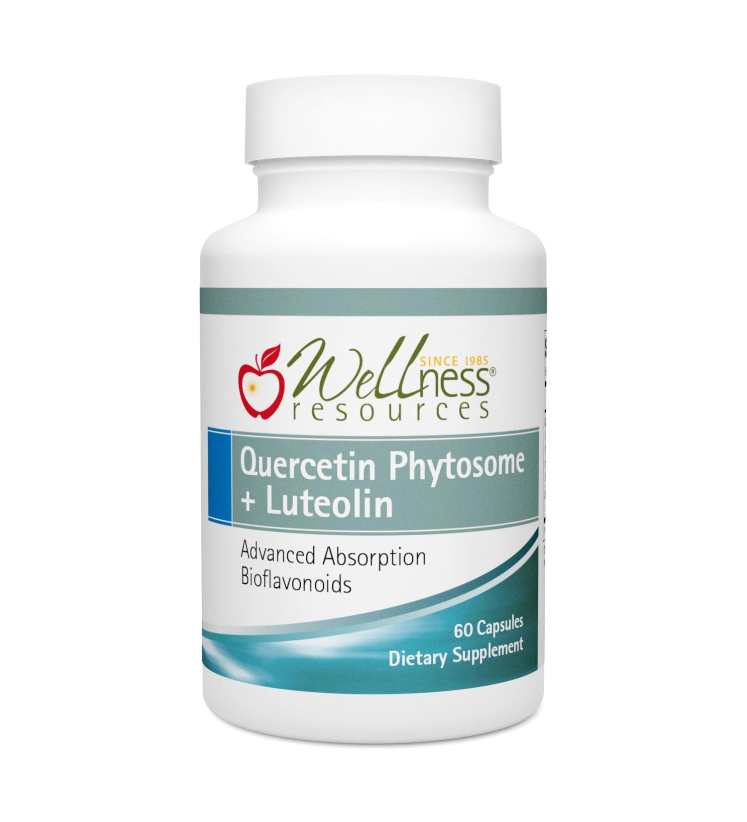 Wellness Resources Quercetin Phytosome 250 mg with Luteolin 100 mg Mast Cell Stabilizer & Natural Histamine Support for Seasonal Allergies NAD Support and Neuroprotective Supplement (60 Capsules) - Buy Online on GoSupps.com