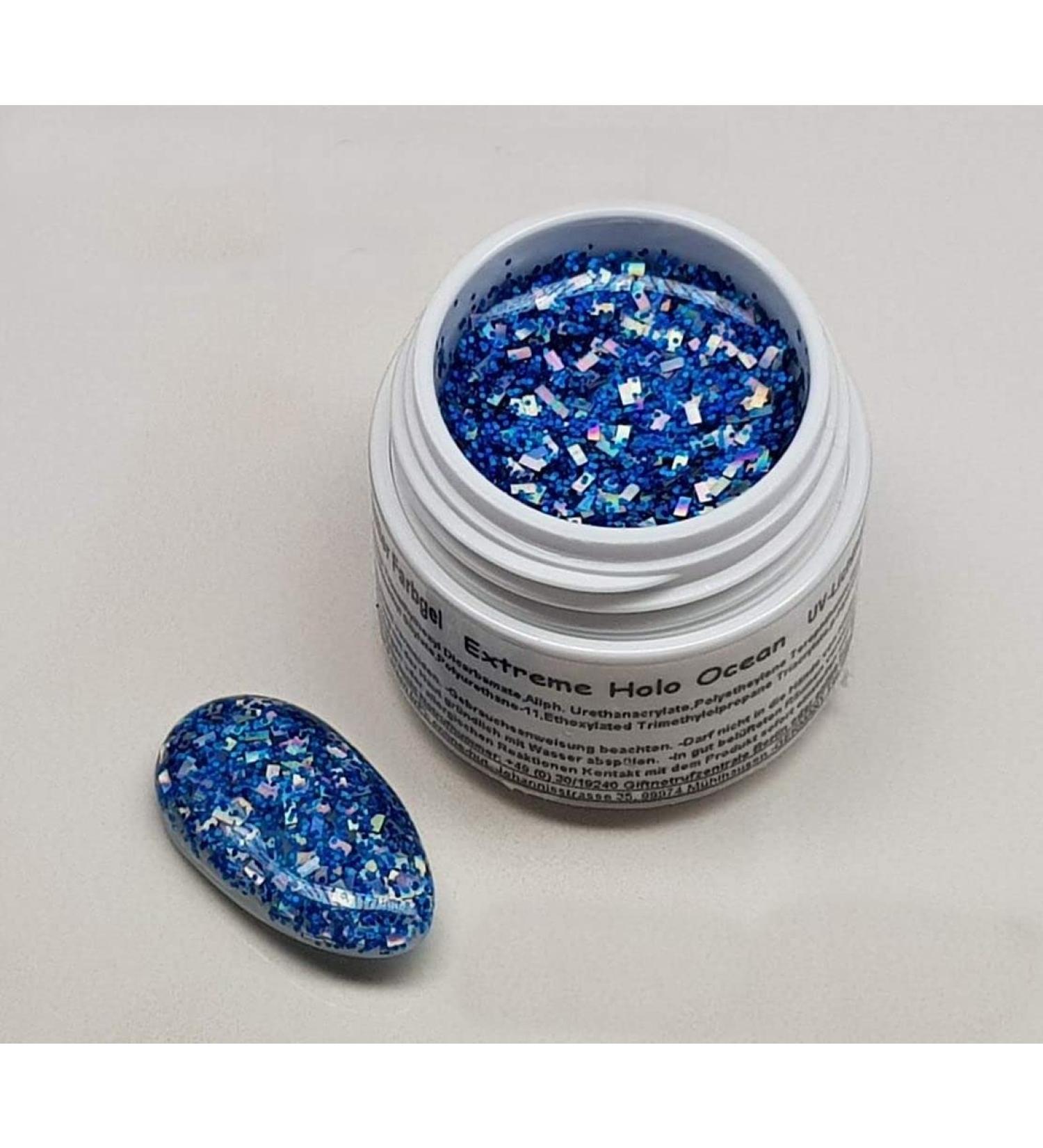 5ml UV Exclusiv Big Glitter Gel Extreme Holo Ocean