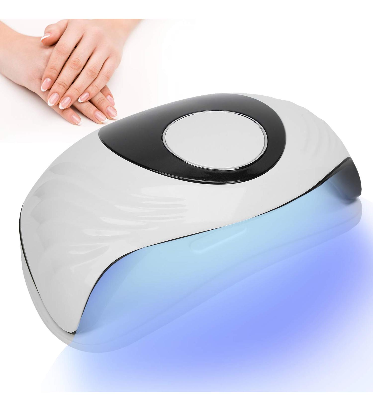 120W UV LED Nail Lamp - Quick-Drying Gel Polish Dryer with 4-Timer Settings & Automatic Sensor - Perfect for Home & Professional Use (EU Plug - White) - Buy Online on GoSupps.com