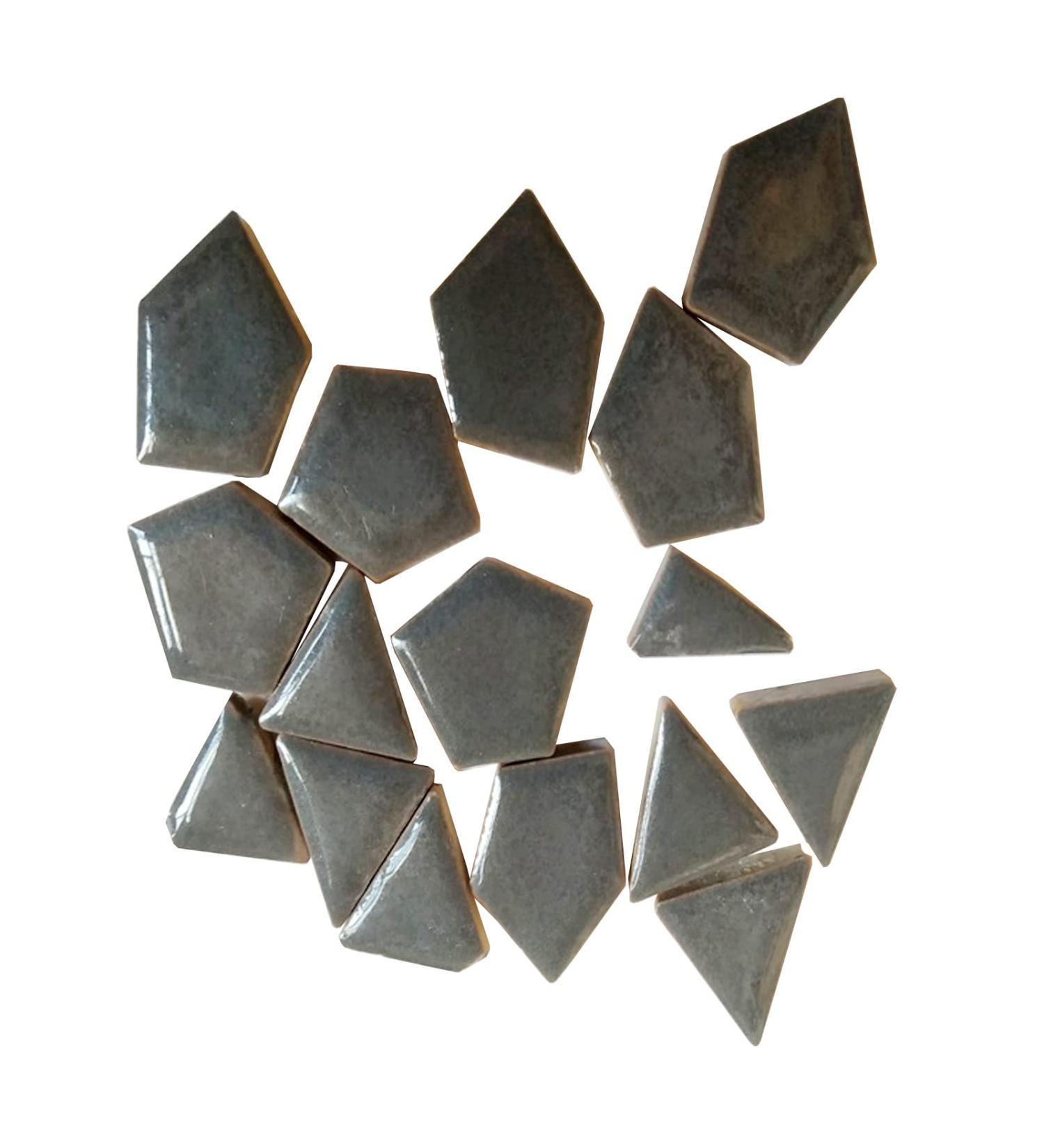 200g Bulk Irregular Shape Black Grey Ceramic Mosaic Tiles - Art Making Supplies for Wall Decor in Bathroom & Kitchen - Buy Online on GoSupps.com