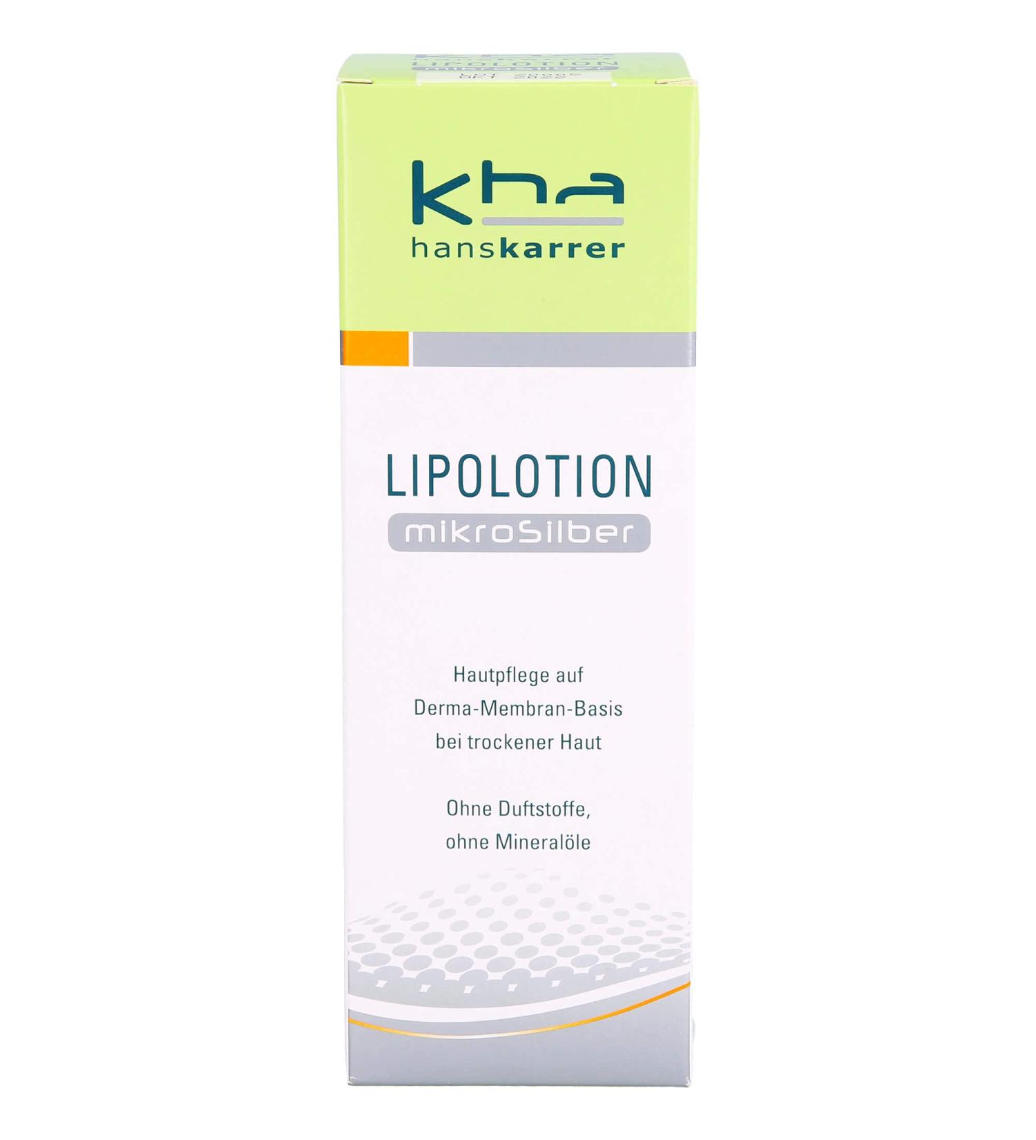 Buy Hanskarrer Lipolotion Microsilver 200ml - Nourishing Lotion for All Skin Types | International Shipping Available - Buy Online on GoSupps.com