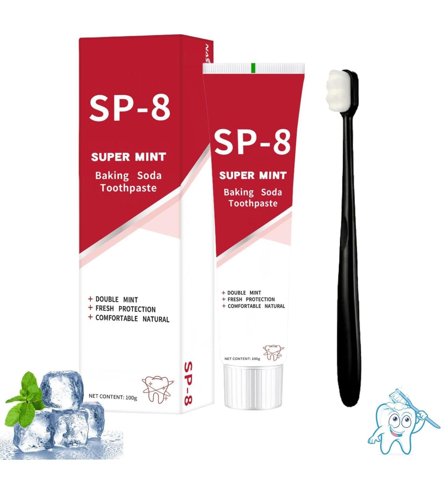 SP-8 Probiotic Toothpaste for Fresh Breath | Deep Cleaning Care | International Shipping - Buy Online on GoSupps.com