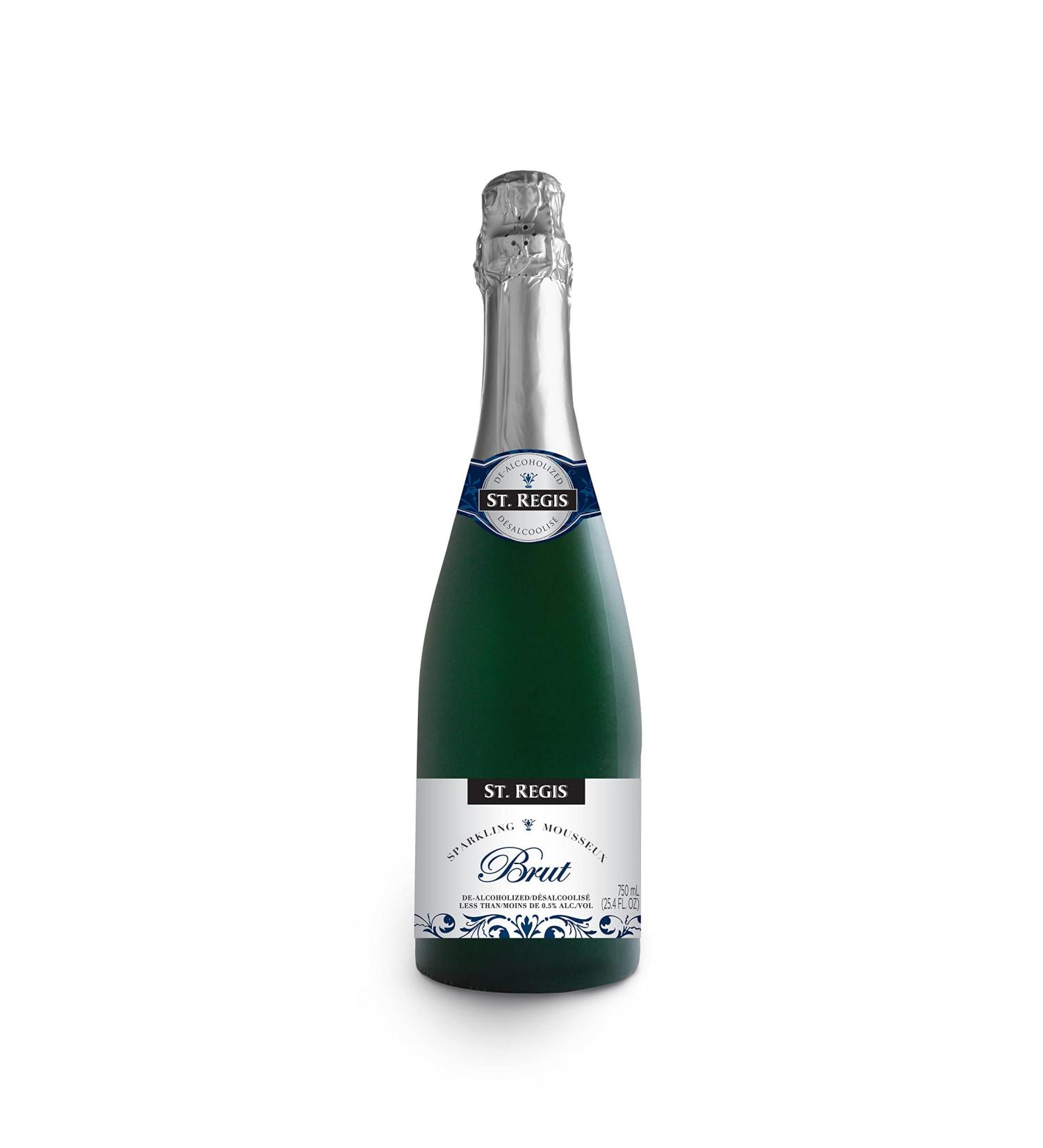 ST. REGIS Non-Alcoholic Brut Delicately Sweet Yellow 25.4 Fl Oz (Pack of 2)