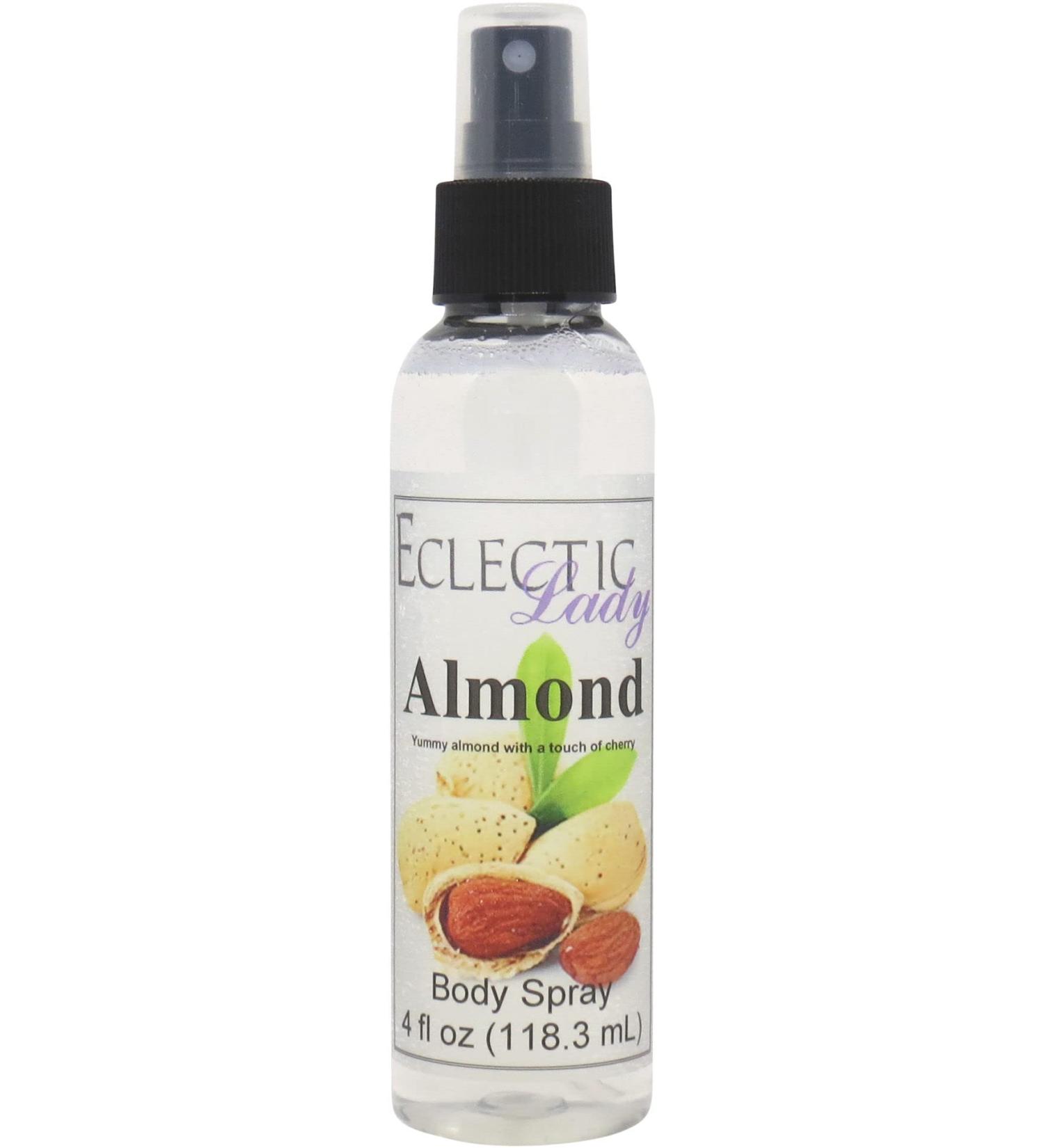Almond Body Spray 4 ounces Body Mist for Women with Clean Light & Gentle Fragrance Long Lasting Perfume with Comforting Scent for Men & Women Cologne with Soft Subtle Aroma For Daily Use Regular Strength 4 Fluid Ounces - Buy Online on GoSupps.com