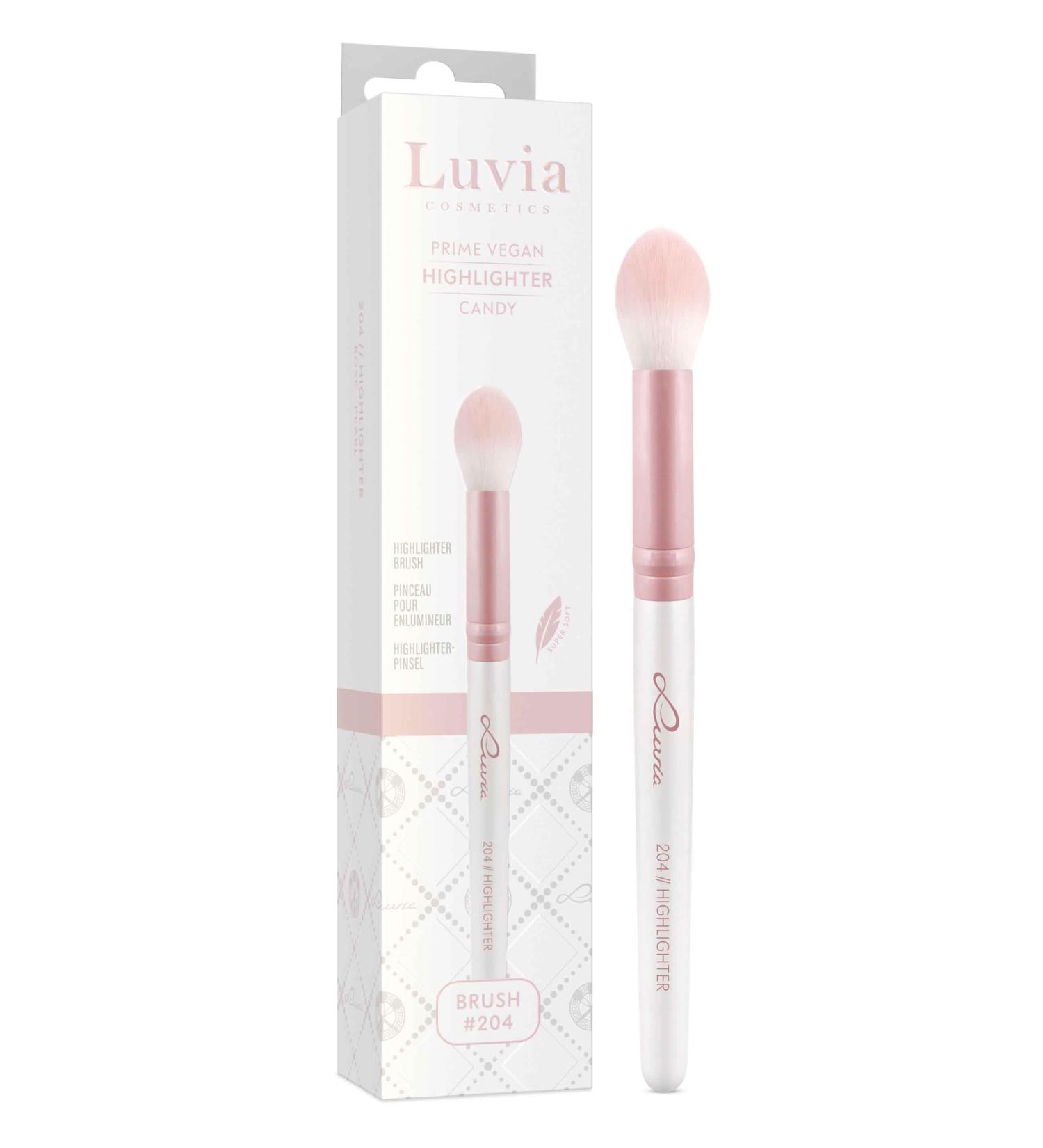 Luvia Professional Makeup Brush Highlighter Make-Up Brush Round Brush Vegan Cosmetic Brush 204 // Highlighter - Candy - Buy Online on GoSupps.com