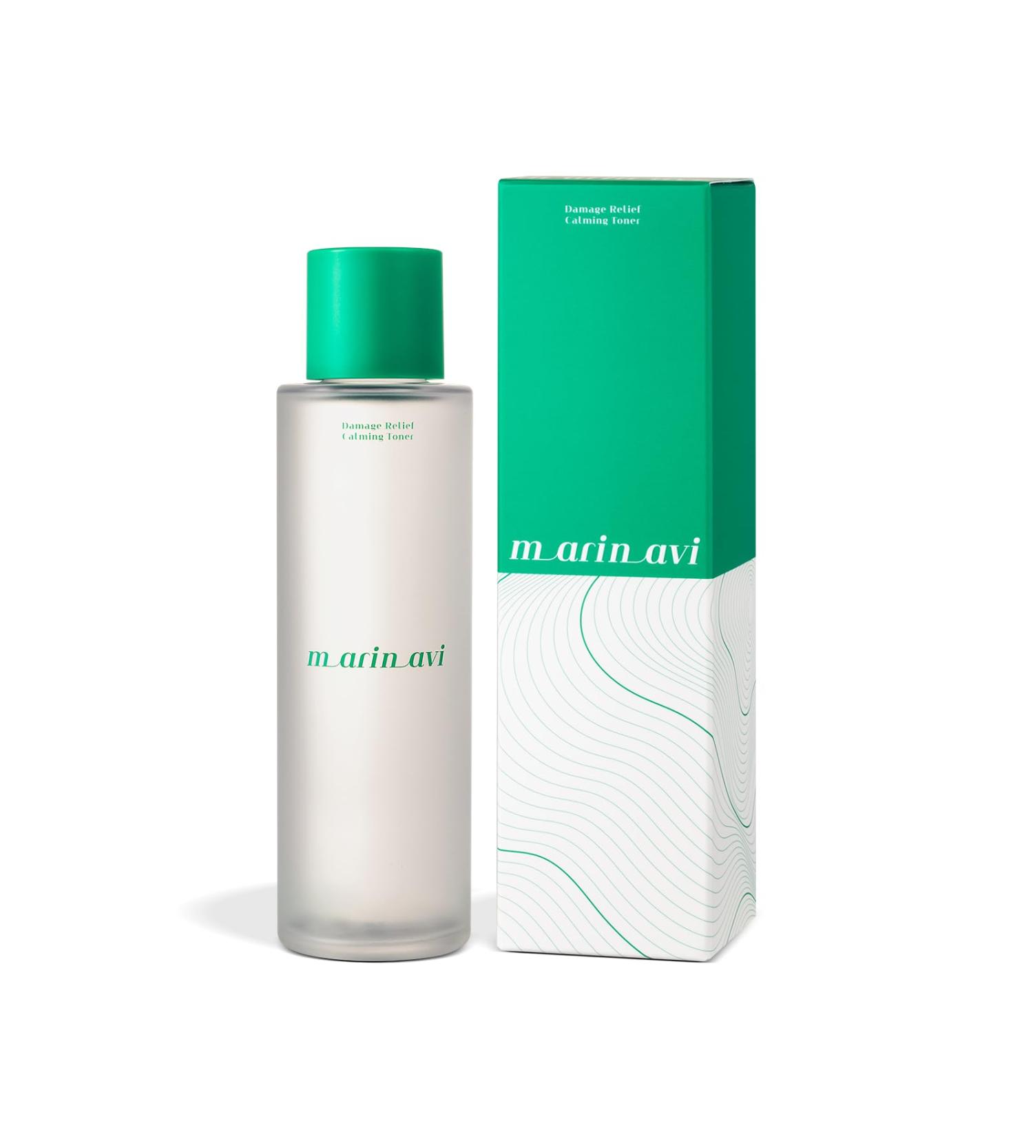 MARINAVI Damage Relief Toner 150ml - Korean Moisturizing & Hydrating Toner with Seaweed & Kelp Extract for Glowing Anti-Aging Skin - Perfect for Sensitive Skin - Buy Online on GoSupps.com