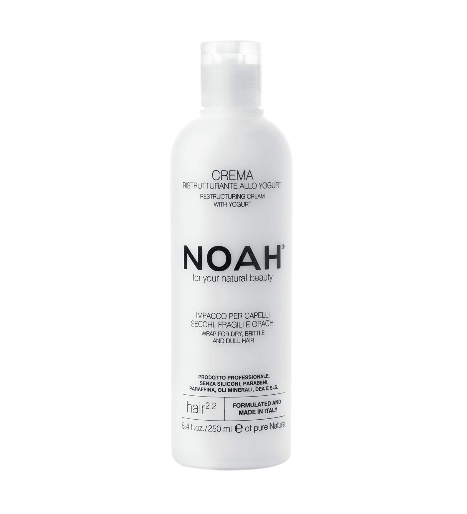 NOAH Natural 2.2 Restructuring Cream with Yoghurt for Dry Brittle Hair - 250ml | Nourishing Conditioner for Dull Hair - Shop Internationally - Buy Online on GoSupps.com