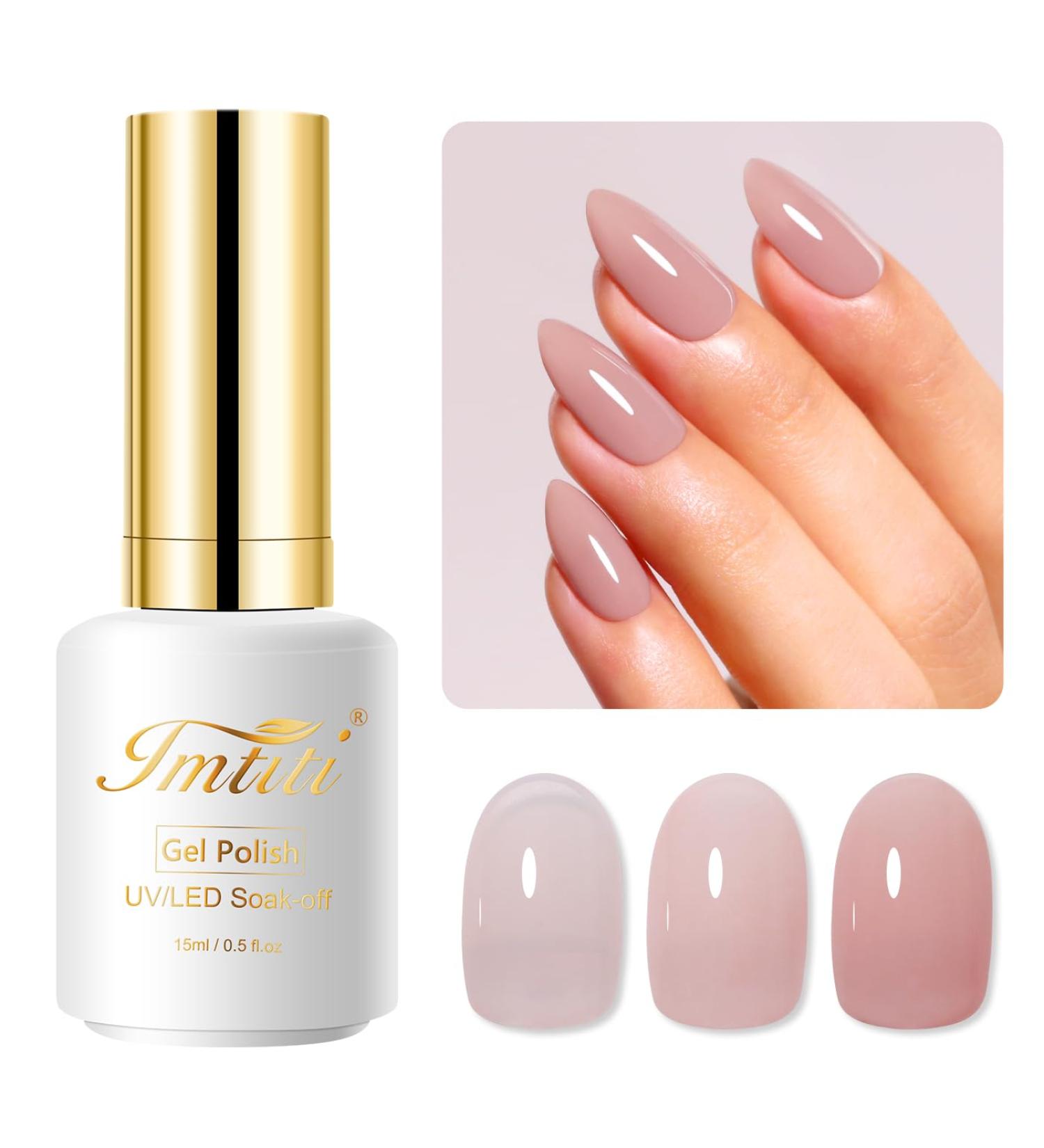Imtiti Jelly Gel Nail Polish 15ml Natural Coffee Sheer Jelly Gel Polish Soak Off LED UV Nail Gel Polish Nude Translucent Gel Nail Polish Nail Starter Manicure Salon Kit - Buy Online on GoSupps.com