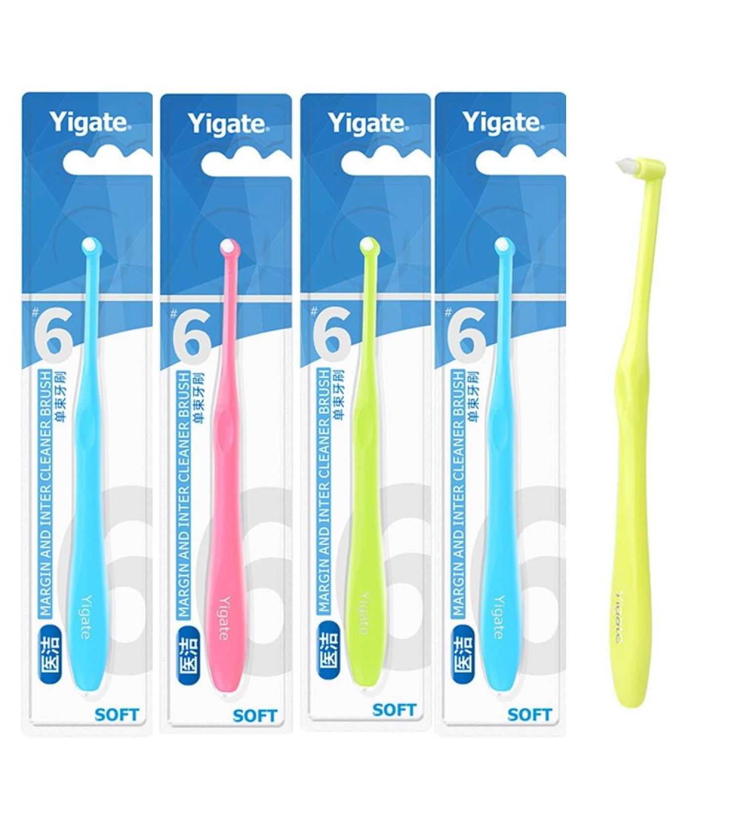 4-Pack Orthodontic Toothbrushes for Braces - Soft Brush Heads for Gentle Cleaning - Buy Online on GoSupps.com