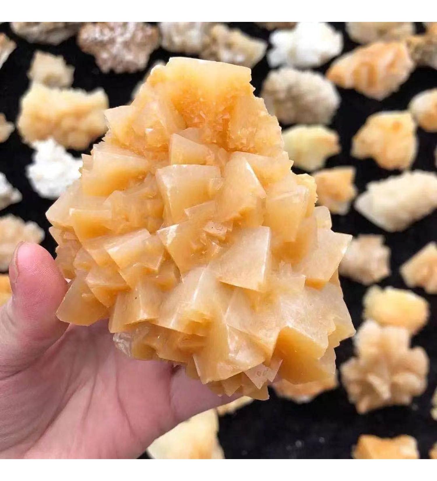 1pc Natural Rough Quartz Crystal Cluster Calcite Raw Stone Specimen for Chakra Reiki Balancing - Buy Online on GoSupps.com