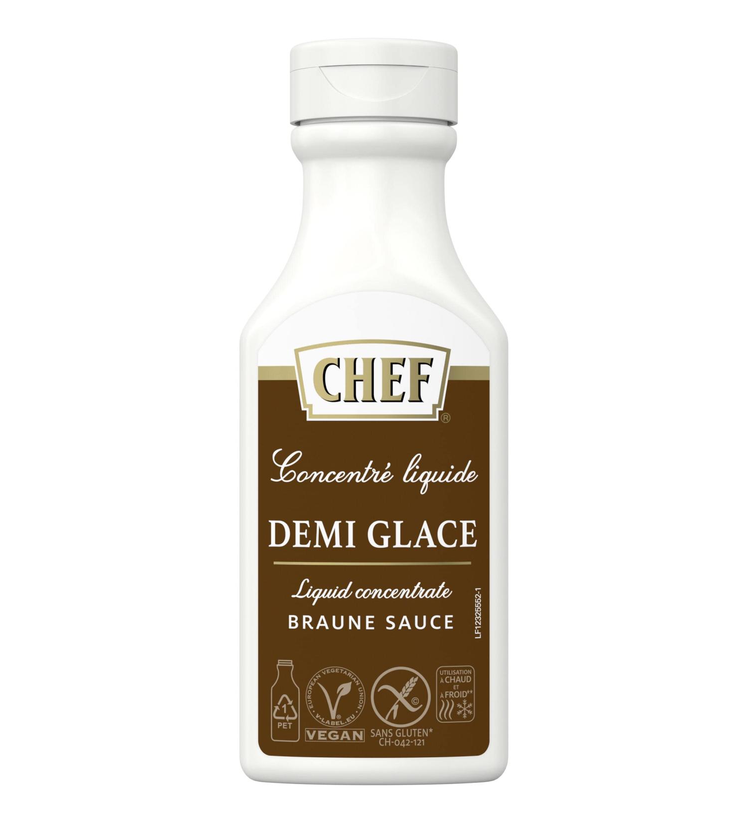 Buy CHEF Liquid Concentrate Demi Glace - 100% Natural Flavor Boost for Savory Dishes (200ml) - International Shipping Available - Buy Online on GoSupps.com