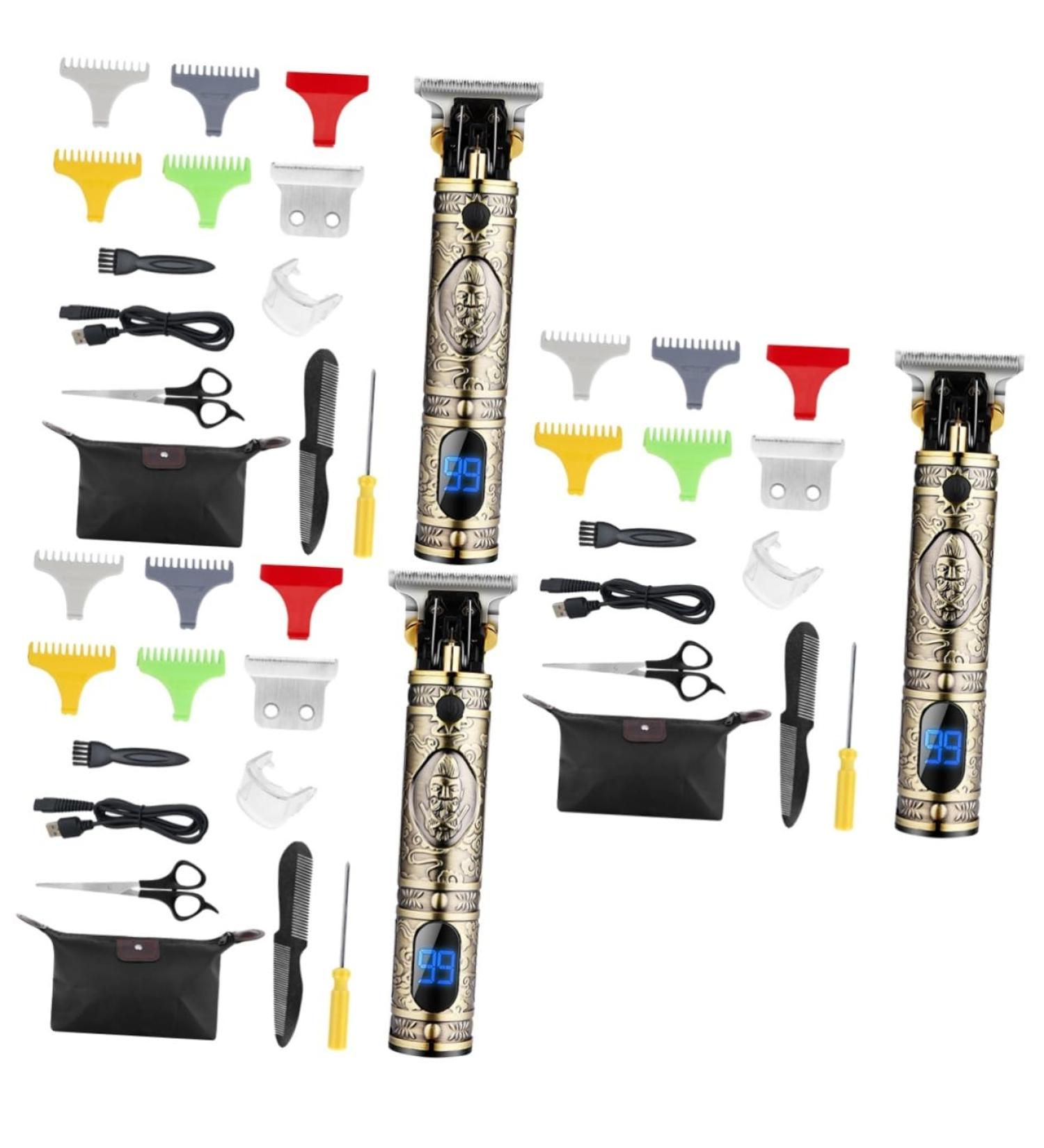 FRCOLOR 3 Sets Cordless Hair Trimmer & Clippers for Men | Stainless Steel Beard & Nose Trimmers - Buy Online on GoSupps.com