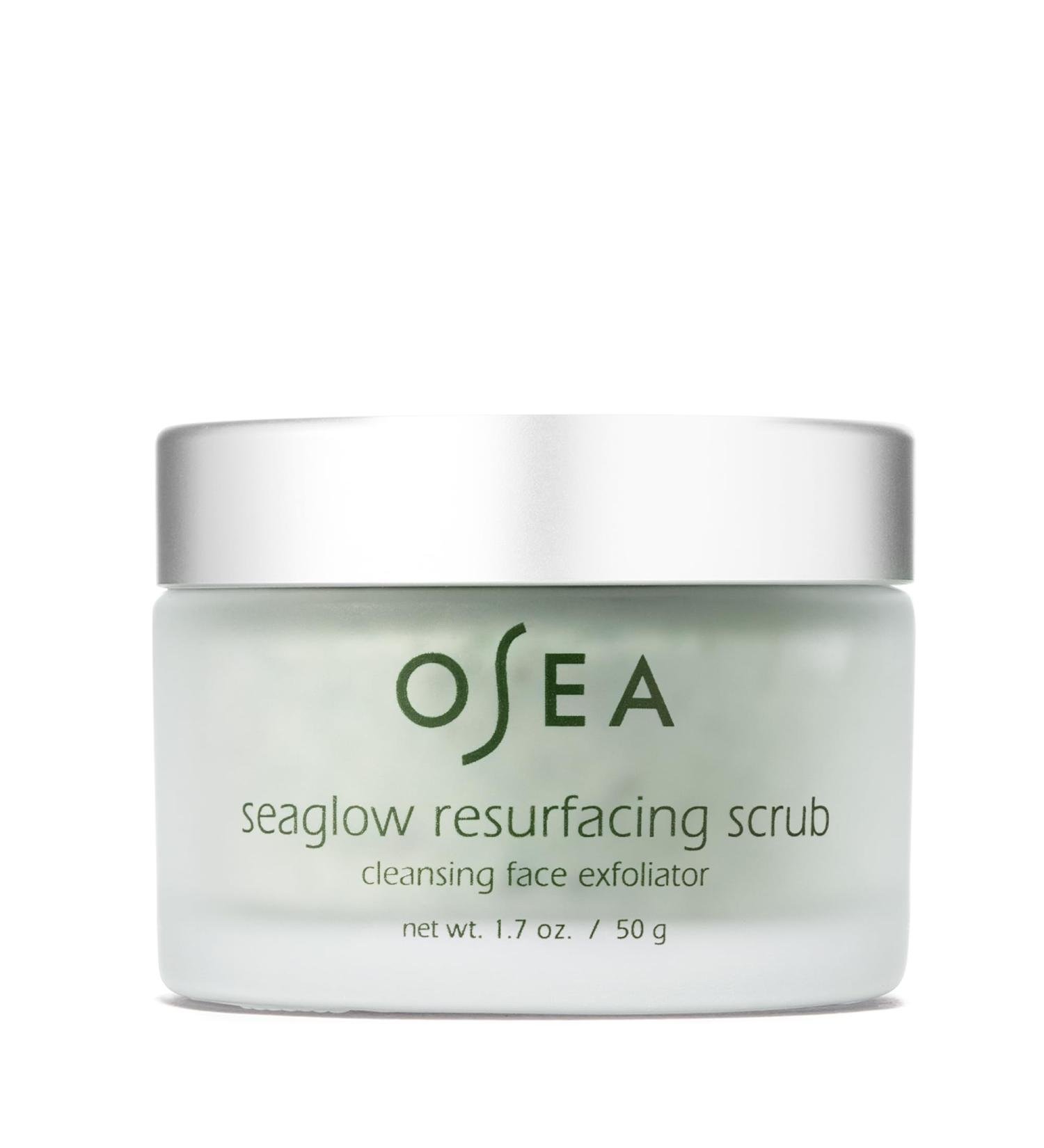 OSEA Seaglow 2-in-1 Face Cleanser & Scrub 1.7oz | Clean Beauty Exfoliator for All Skin Types | Vegan Facial Cleanser & Scrub - Buy Online on GoSupps.com