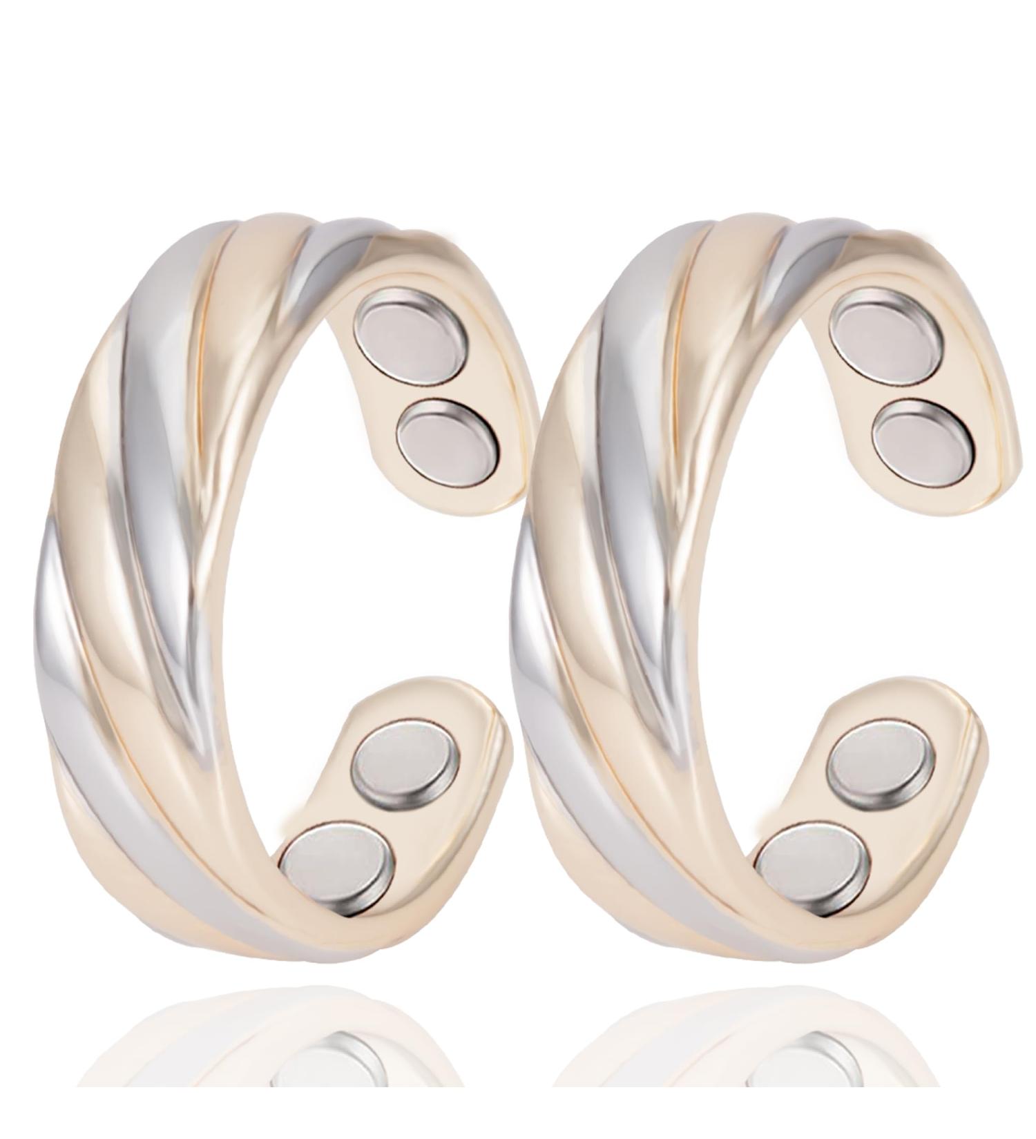 MagVIVACE Pure Copper Ring for Women - 3500 Gauss Magnetic Rings for Health & Wellness | International Shipping Available - Buy Online on GoSupps.com
