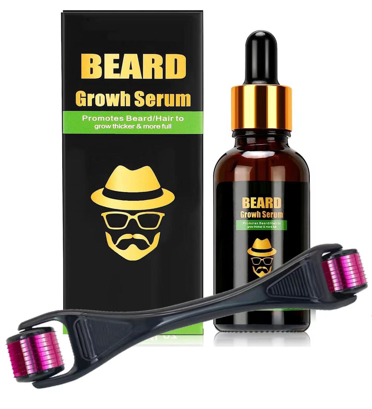 Phasz Growth Set for Men | Beard Growth Care with Serum Oil & Dermaroller - Enhance Your Beard Today! - Buy Online on GoSupps.com