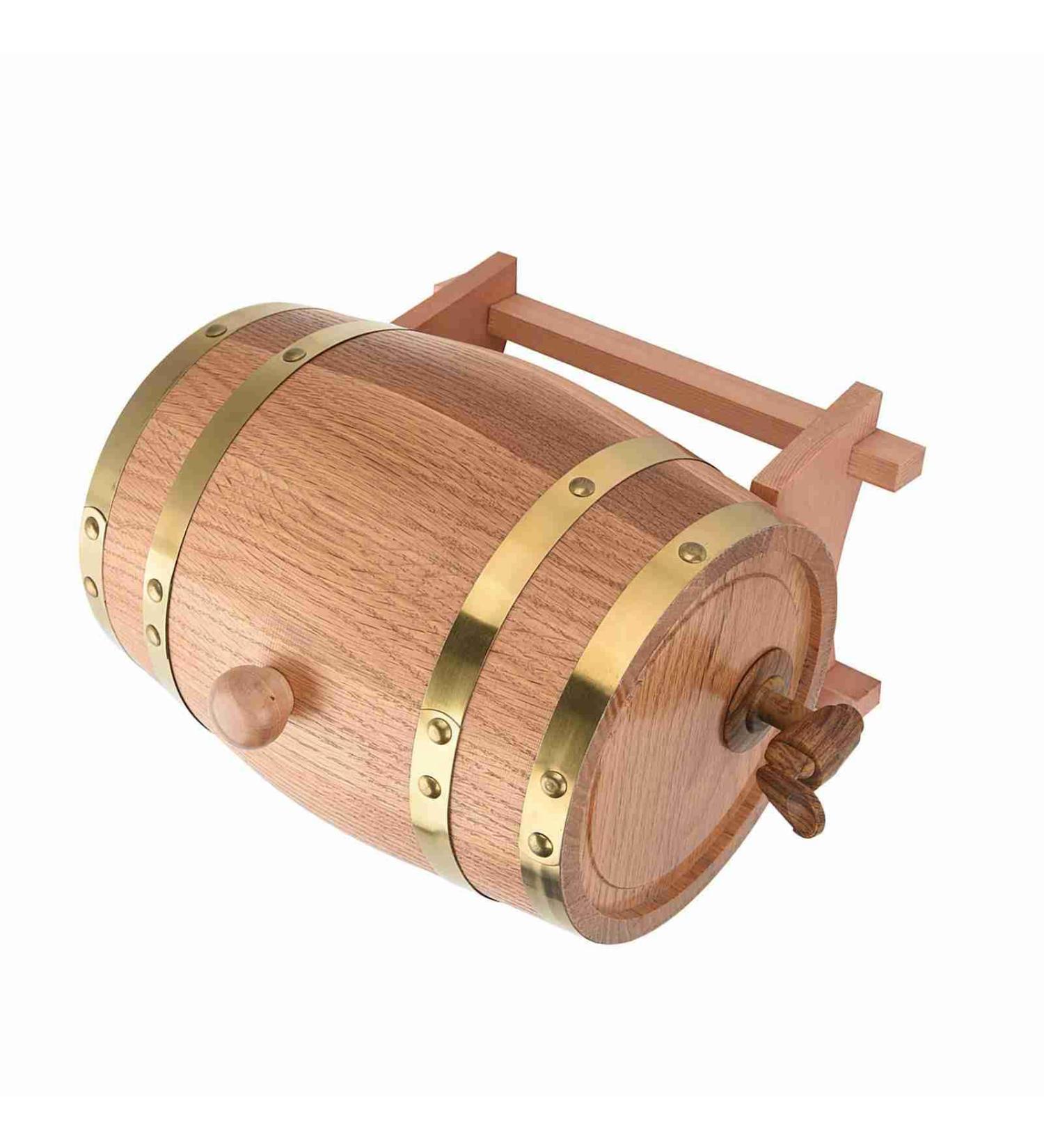  Aoresac Aoresac 1.5 Litre Handmade Oak Barrel with Stand Pressure Tested for Leaks Easy Dispensing Plastic Tap Improves Taste Over Time with (maybe) - Buy Online on GoSupps.com