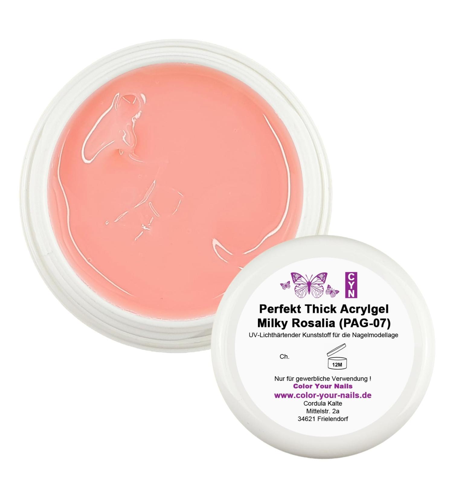 Perfect Thick Acrylic Gel Milky Rosalia (PAG-07) extra thick (30ml)