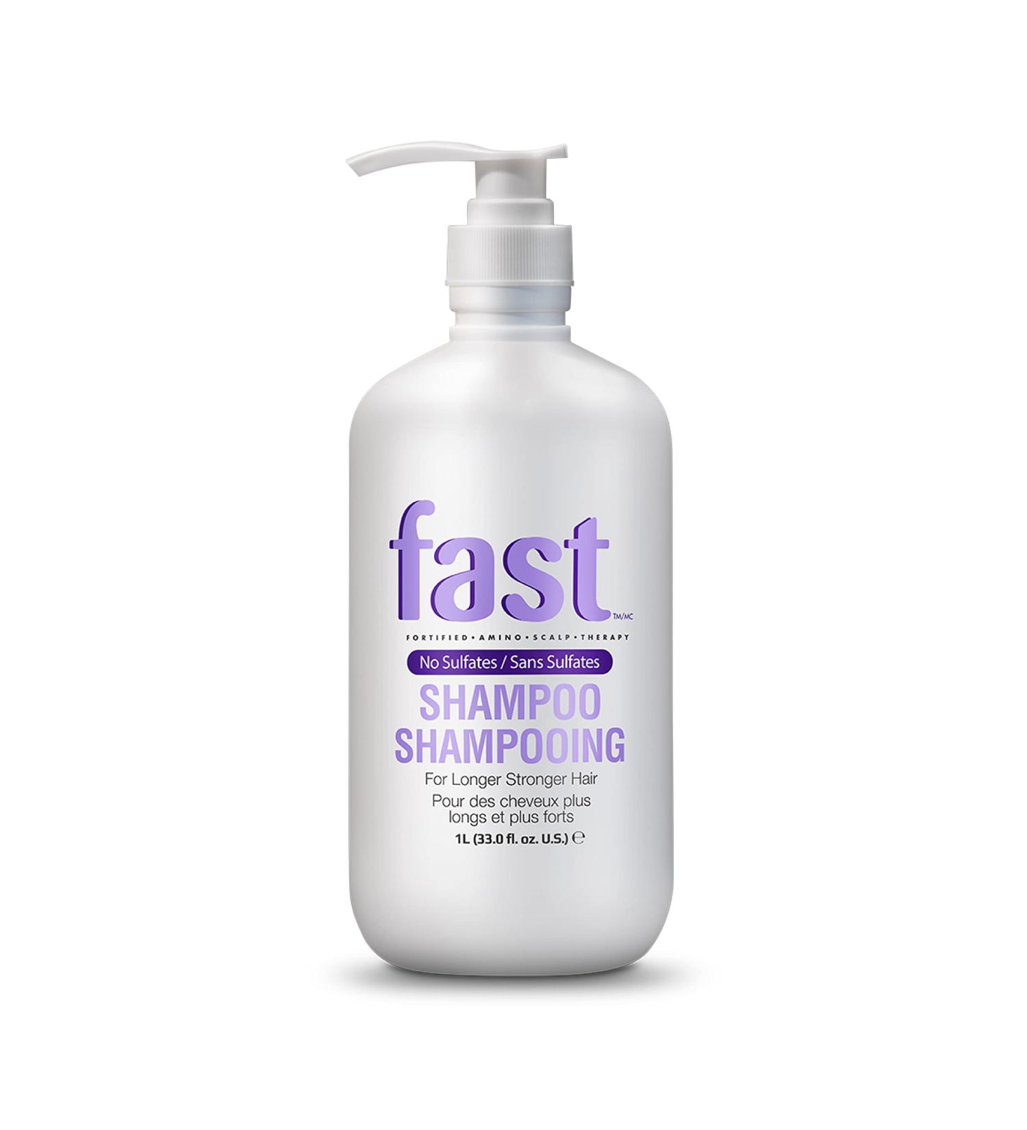 NISIM Fast Shampoo 33Oz/1Litre - No Sulfates Parabens Dea - Grows Hair Longer Faster 1 Liters - Buy Online on GoSupps.com