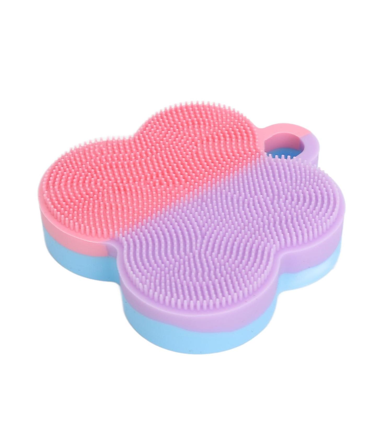 Facial Cleansing Brush Remove Dead Skin Facial Brush Silicone Face Brush Pink Purple - Buy Online on GoSupps.com