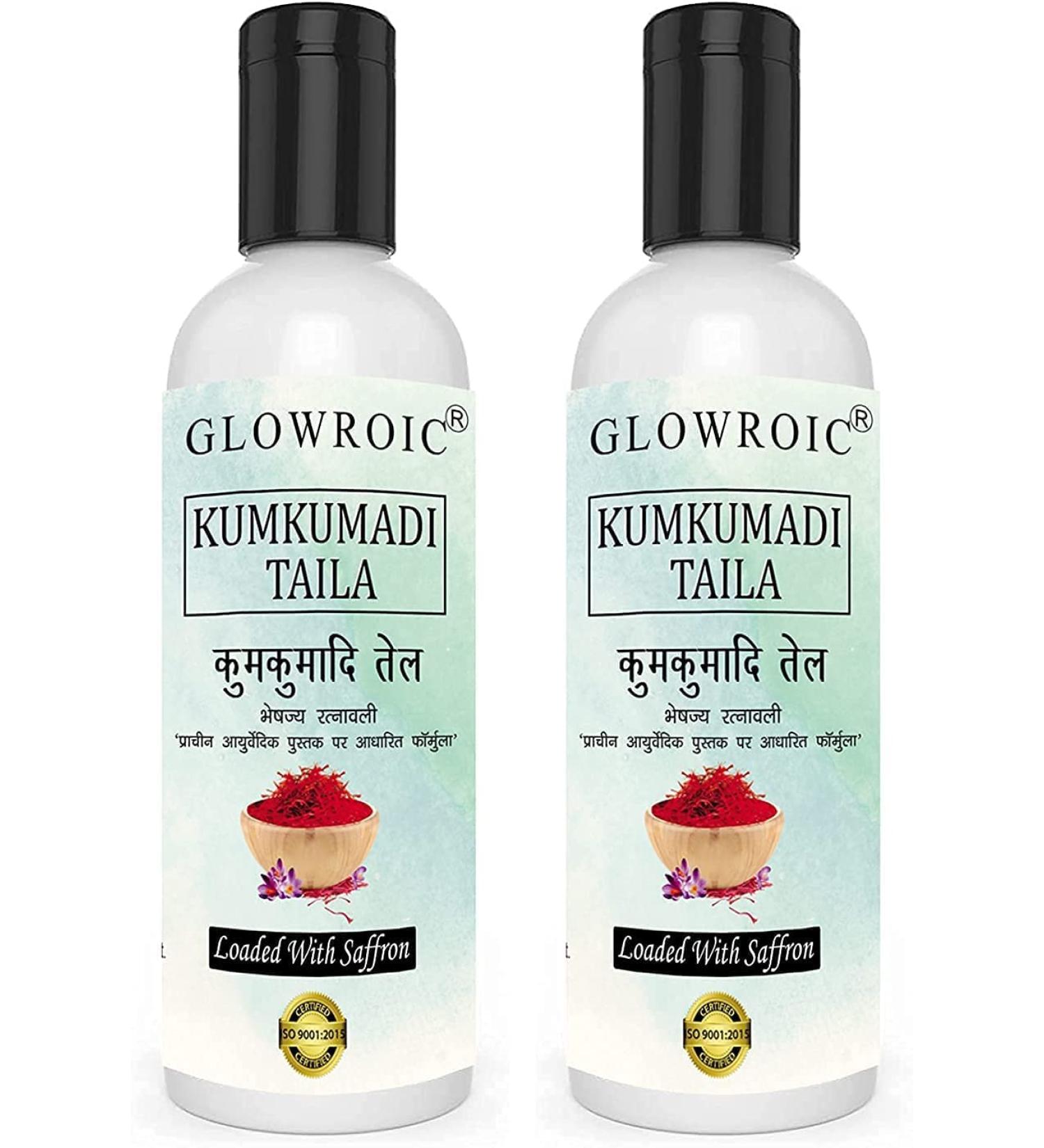CROW Kumkumadi Taila 50 ml (oil) "with saffron" 2 pieces