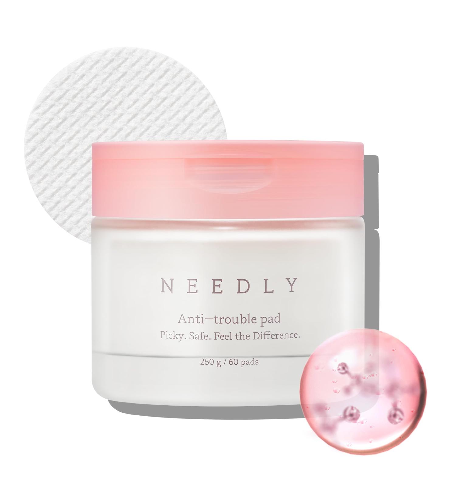 NEEDLY | Anti-Trouble Pad | Exfoliating & Sebum Improvement with Quadruple Peeling Complex | for Acne-Prone Skin - Buy Online on GoSupps.com