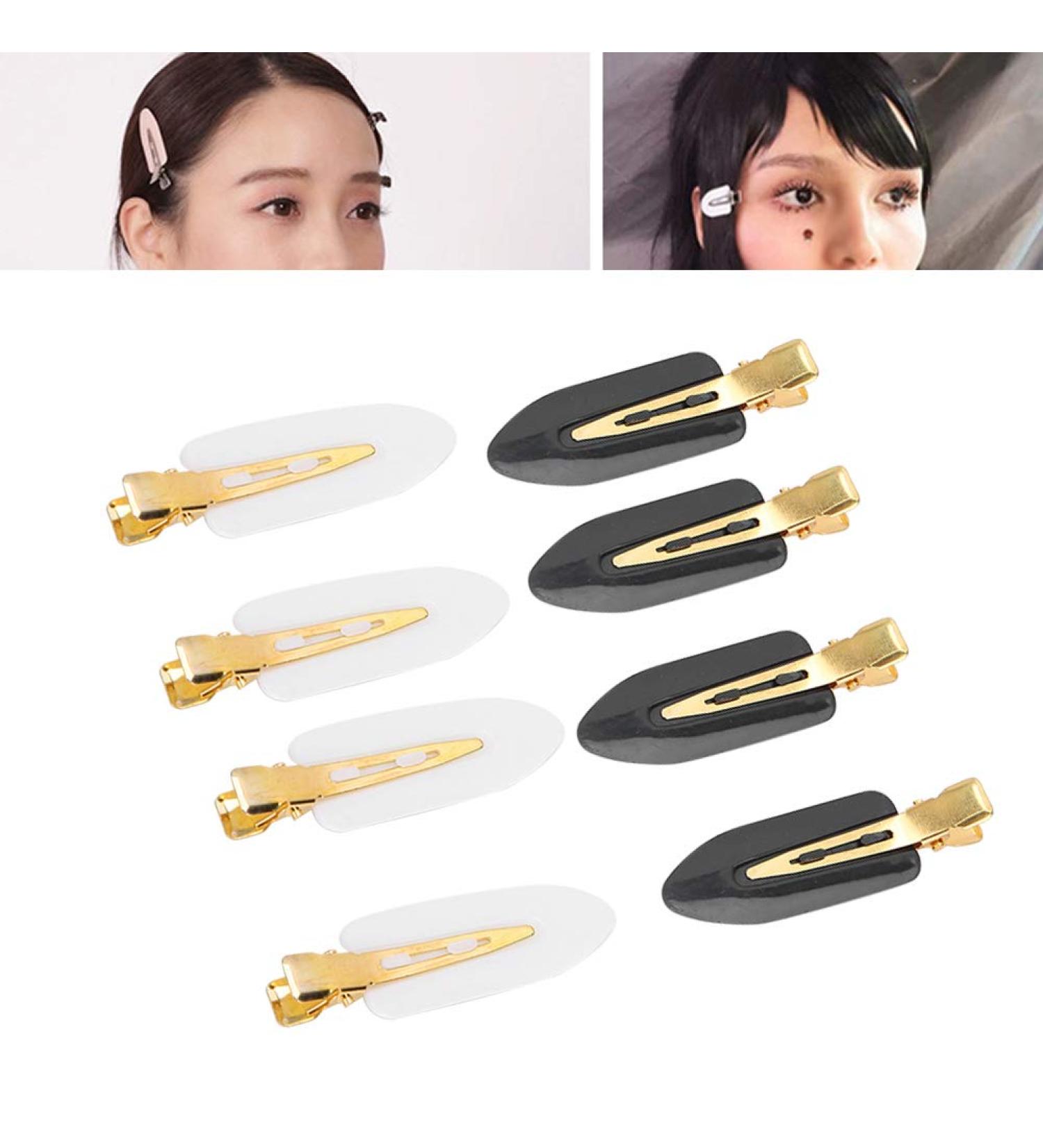 12 Seamless Hair Clip Ponytail Clips - No Wrinkle No Bend Styling - Perfect for Makeup & Hair Styling in 2 Colors - Buy Online on GoSupps.com