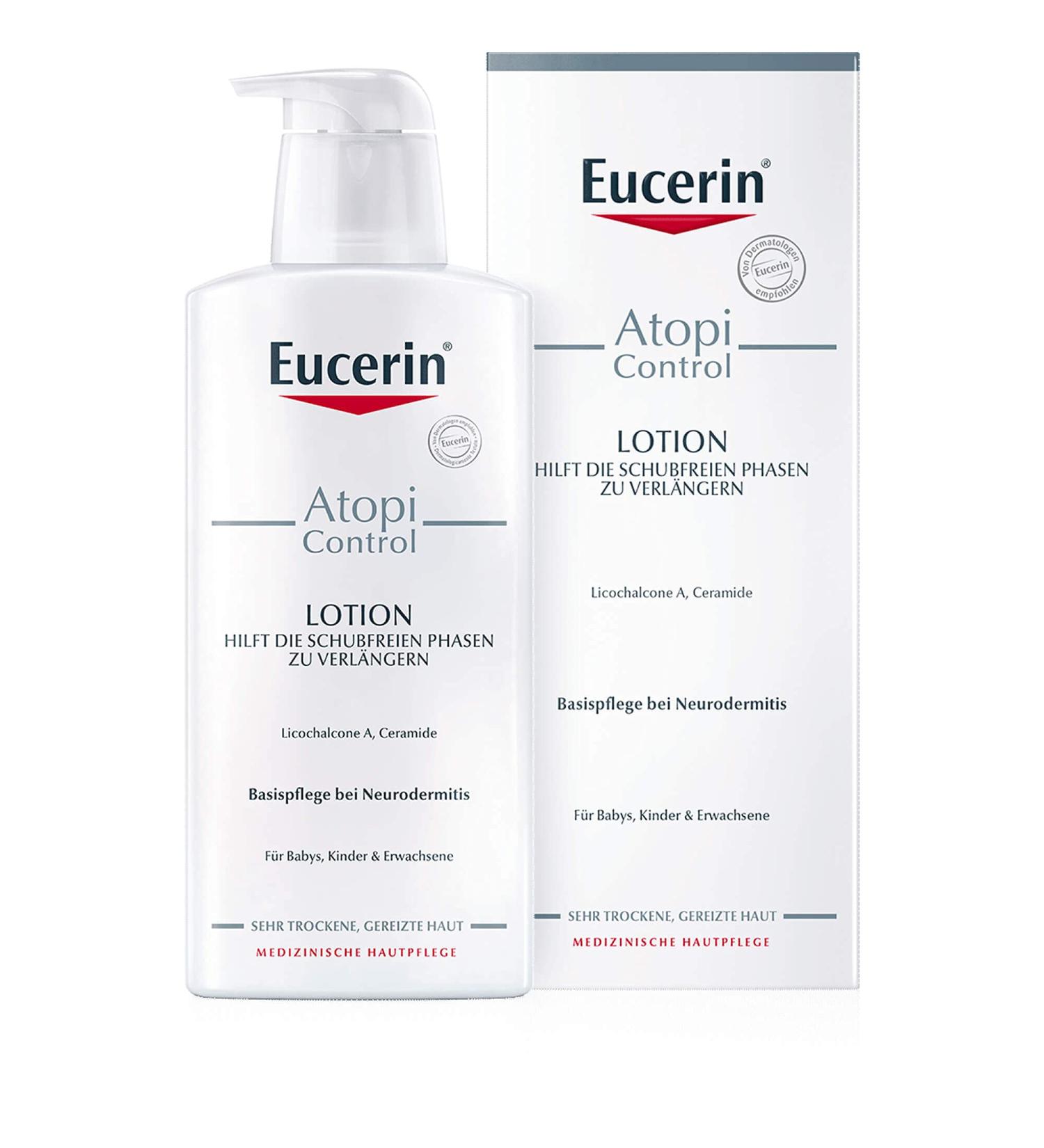 Eucerin Atopi Control Lotion 400 ml - Soothing Skin Care for Neurodermatitis | International Shipping Available - Buy Online on GoSupps.com