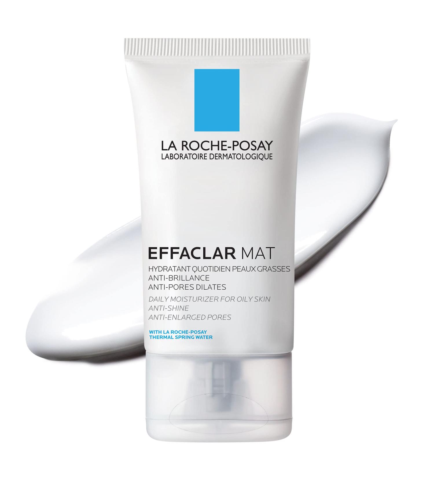 La Roche-Posay Effaclar Mat Oil-Free Mattifying Moisturizer - Controls Oily Skin, Minimizes Pores, Sensitive Skin Safe - Buy Online on GoSupps.com
