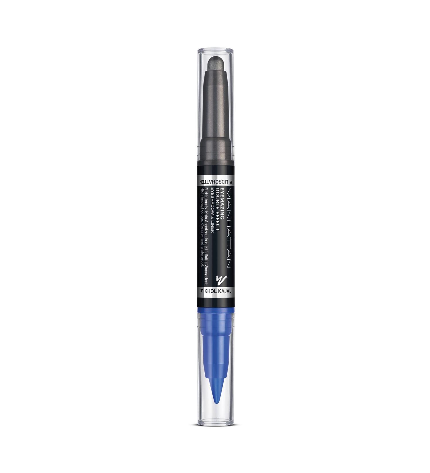 Manhattan Eyemazing 2-in-1 Eyeshadow & Eyeliner Pen - Blue Color 004 Cobalt Storm - 1.6g - International Shipping Available - Buy Online on GoSupps.com