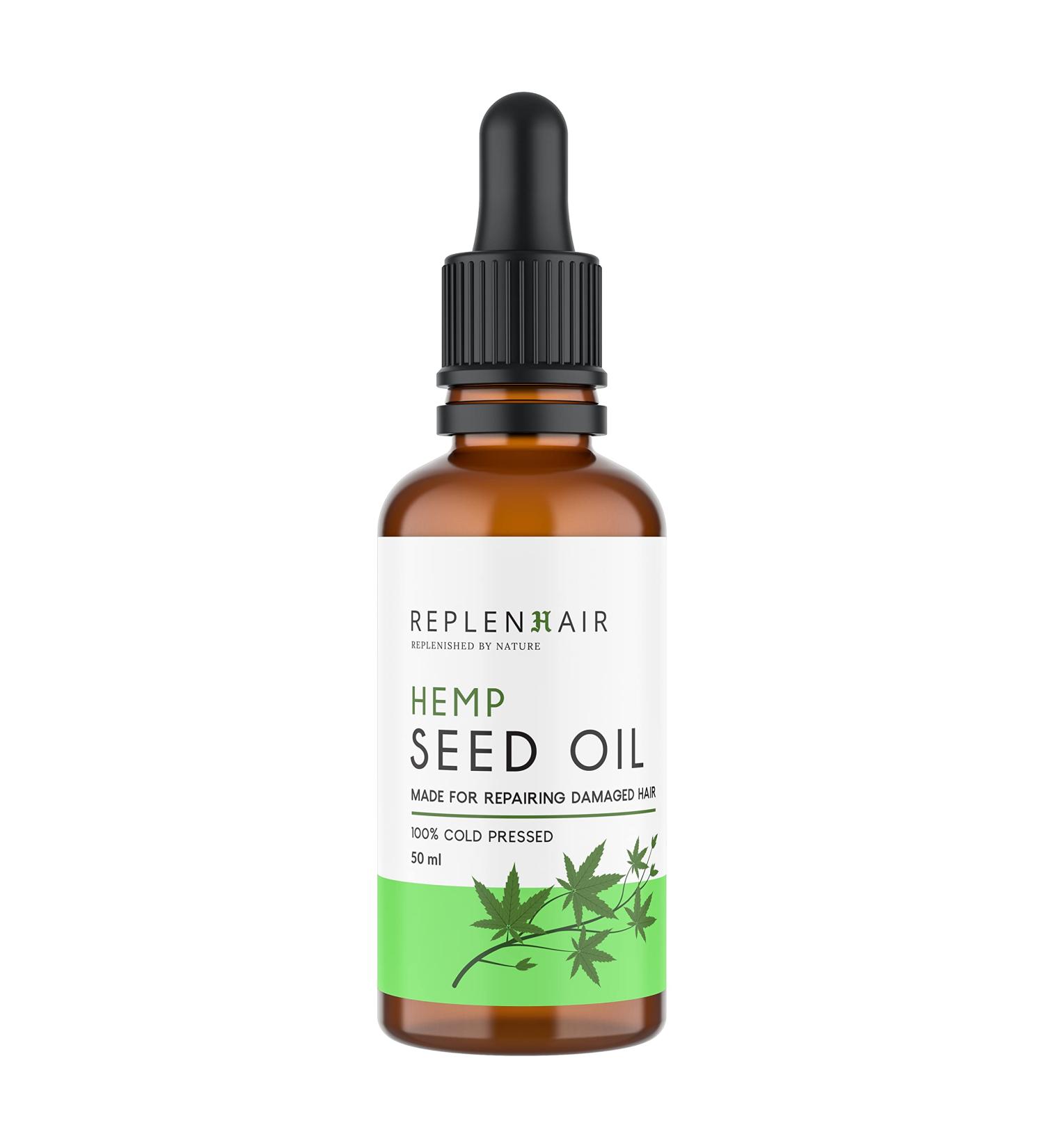 Organic Hemp Seed Oil to Strengthen and Nourish Stressed Scalp and Hair For Damaged Roots | 100% Plant-Based for a Stunning Youthful Look For Men and Women