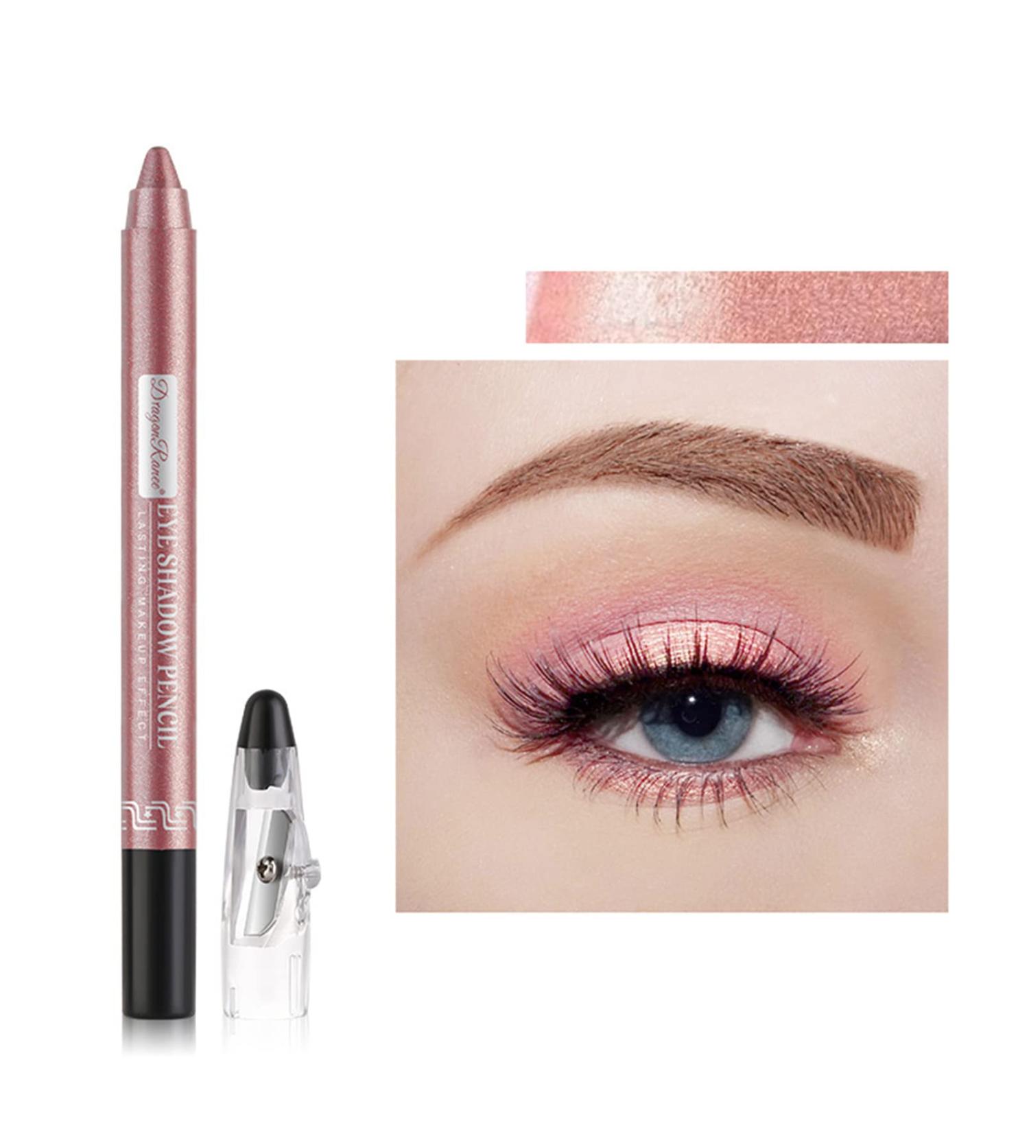 Rose Gold Eyeshadow Pencil Stick - Waterproof & Long-Lasting Metallic Shimmer Eyeliner Pen - Buy Online on GoSupps.com