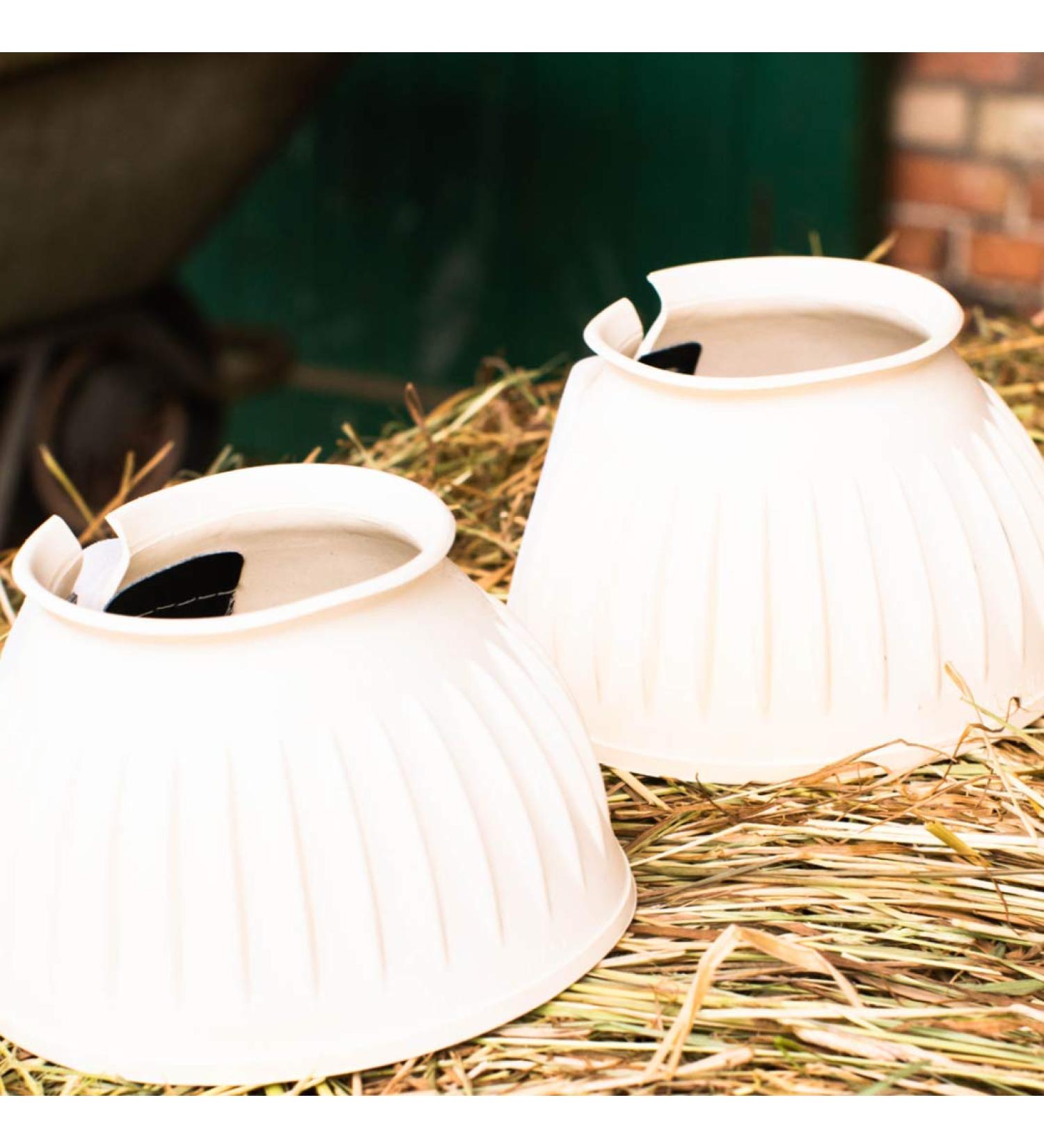 Premium Hoof Bells for Horses & Ponies - Black & White Rubber Jumping Bells S-XXL for Optimal Hoof Protection - Buy Online on GoSupps.com