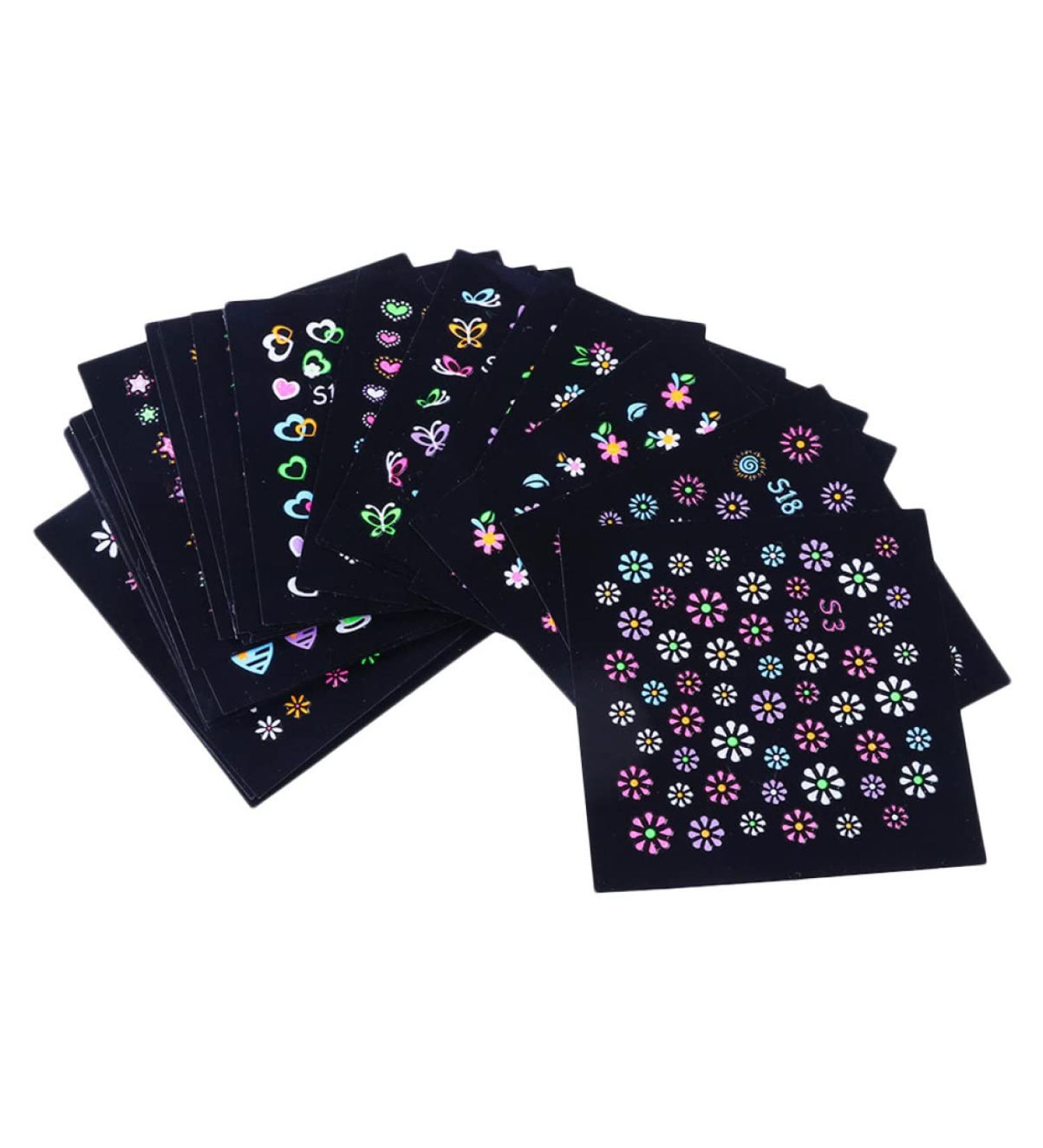 LALAFINA Manicure Set Makeup Set Makeup Set Luminous Nail Art luminous nail art floral nail decals glow in the dark nail art Stickers Self- Adhesive Nail Kits Nail Kits Nail Kit - Buy Online on GoSupps.com