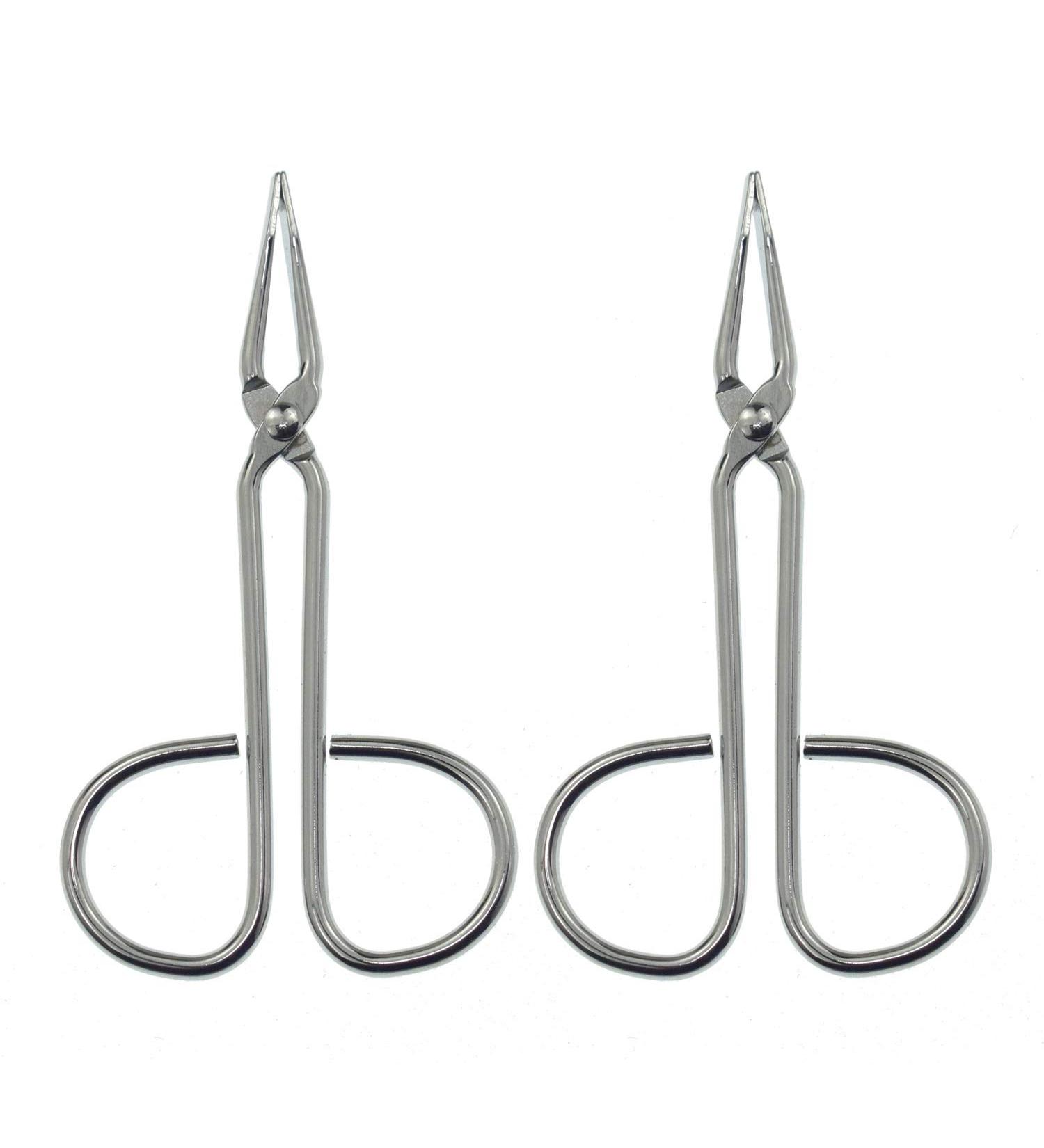 Motanar (2 Pack) Scissors Shaped Eyebrow Tweezers Clip - Flat Tip Hair Plucker - Multicolor (Silver/Straight) - Buy Online on GoSupps.com