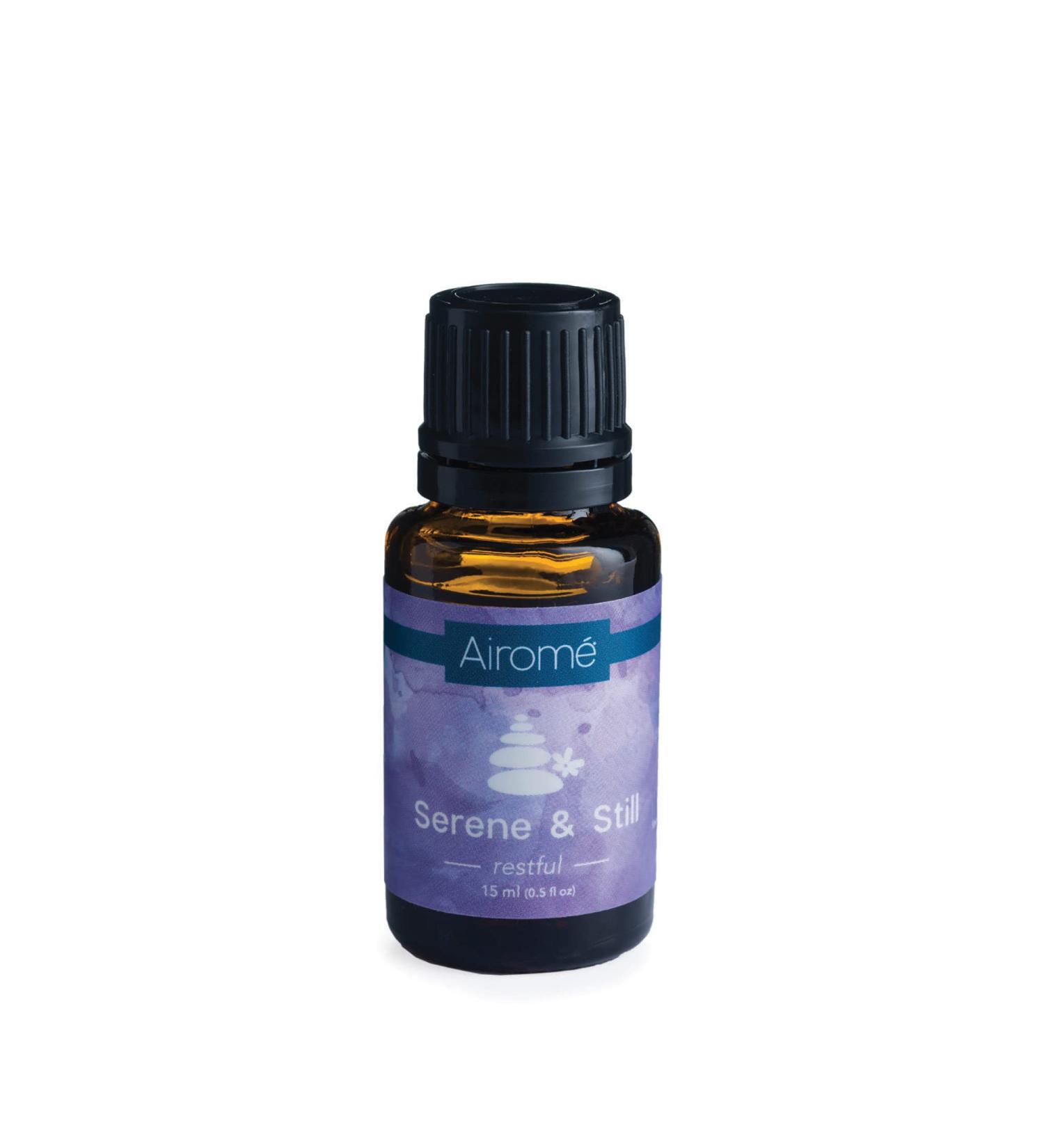 Shop Airom Serene & Still Blend - 100% Pure Therapeutic Grade Essential Oils (15ml) | Premium Amber Glass Bottle - International Shipping Available - Buy Online on GoSupps.com