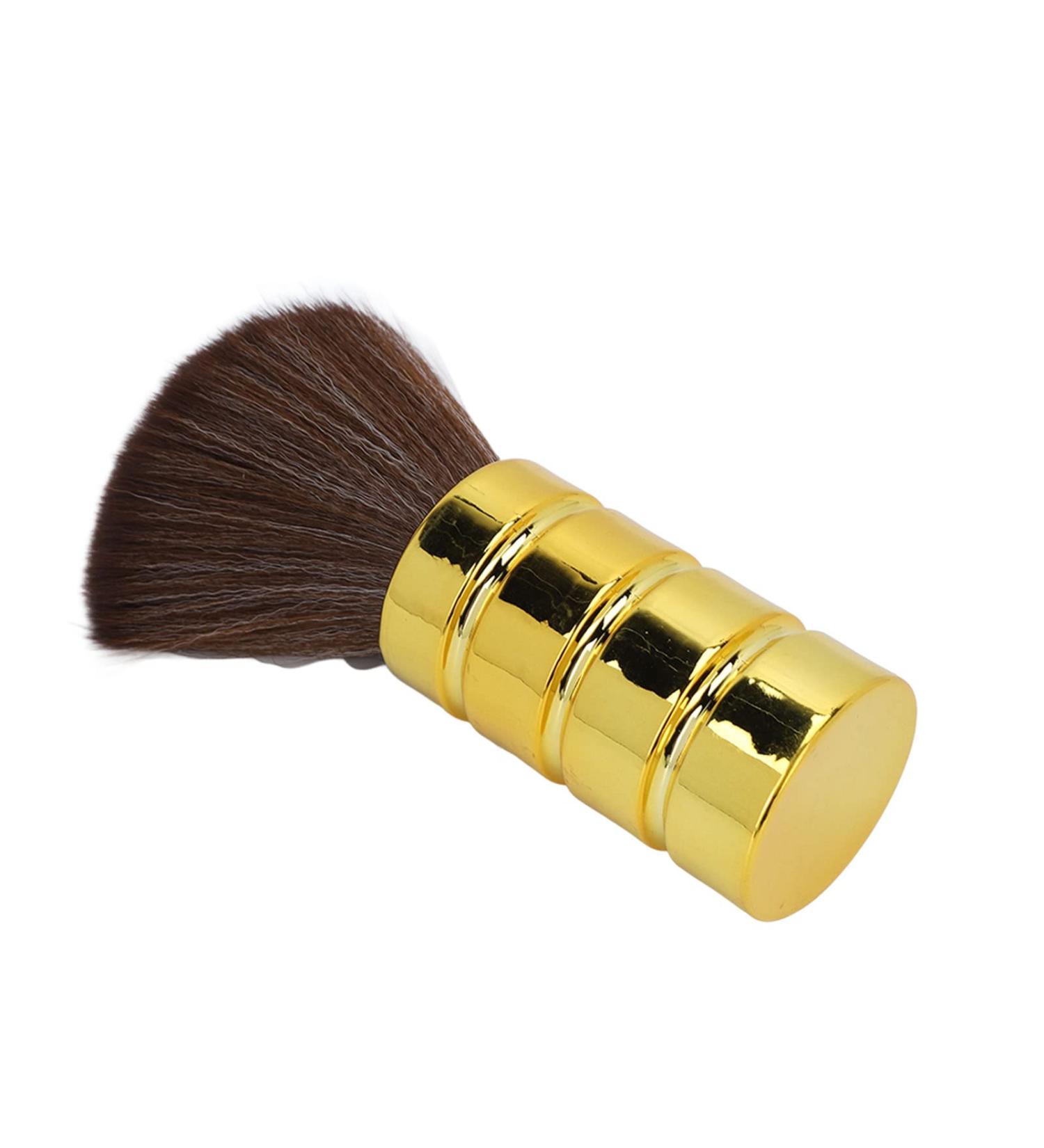 Qukaim Neck Duster Barber Neck Duster Brush Professional Neck Cleaning Brush Soft Gentle Electroplating Gold - Buy Online on GoSupps.com
