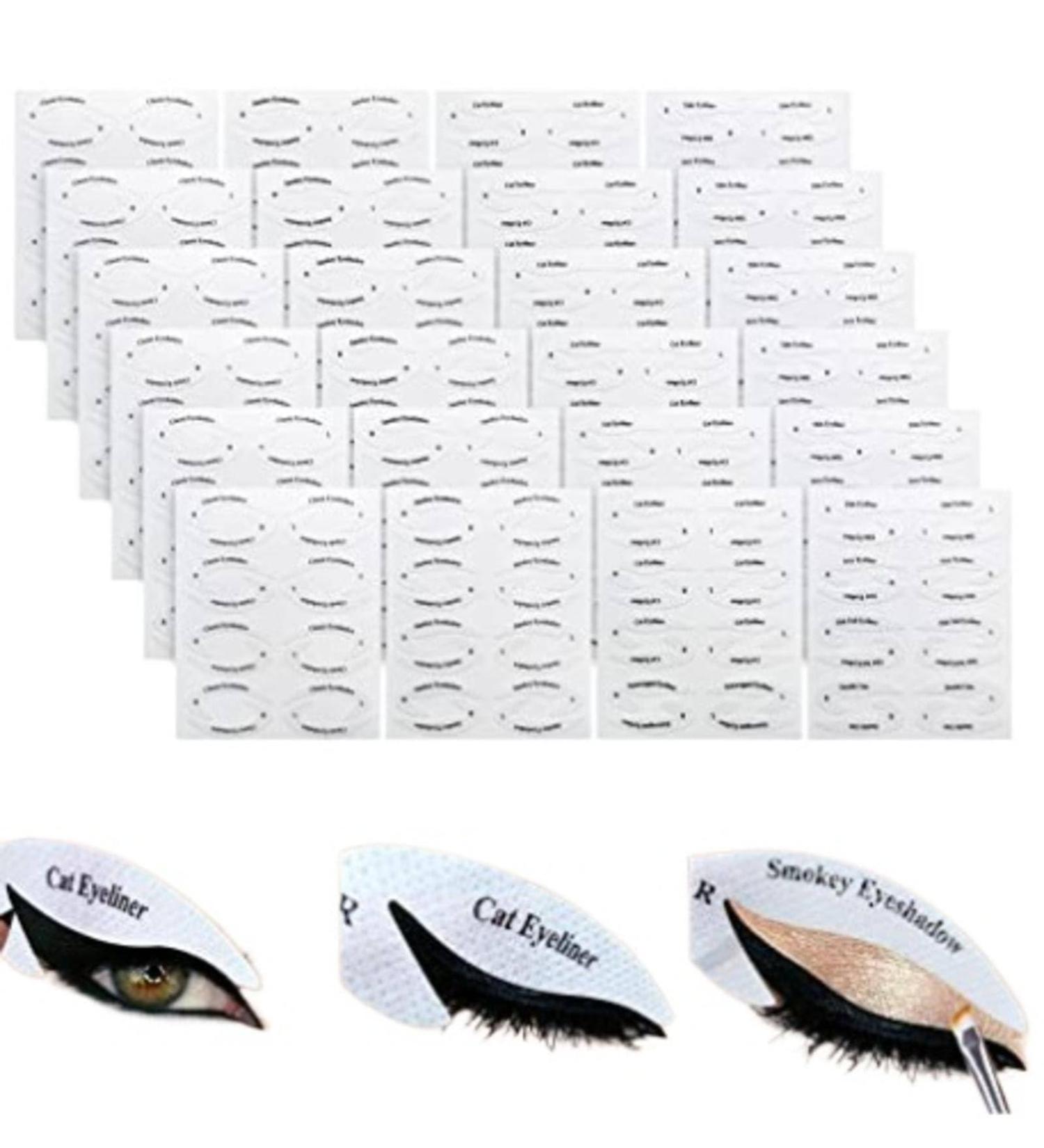 Europe And America's New Eye Shadow/Eyeliner Makeup Template Sticker Eyebrow Stencils Eye Stencils For Makeup 24PC - Buy Online on GoSupps.com