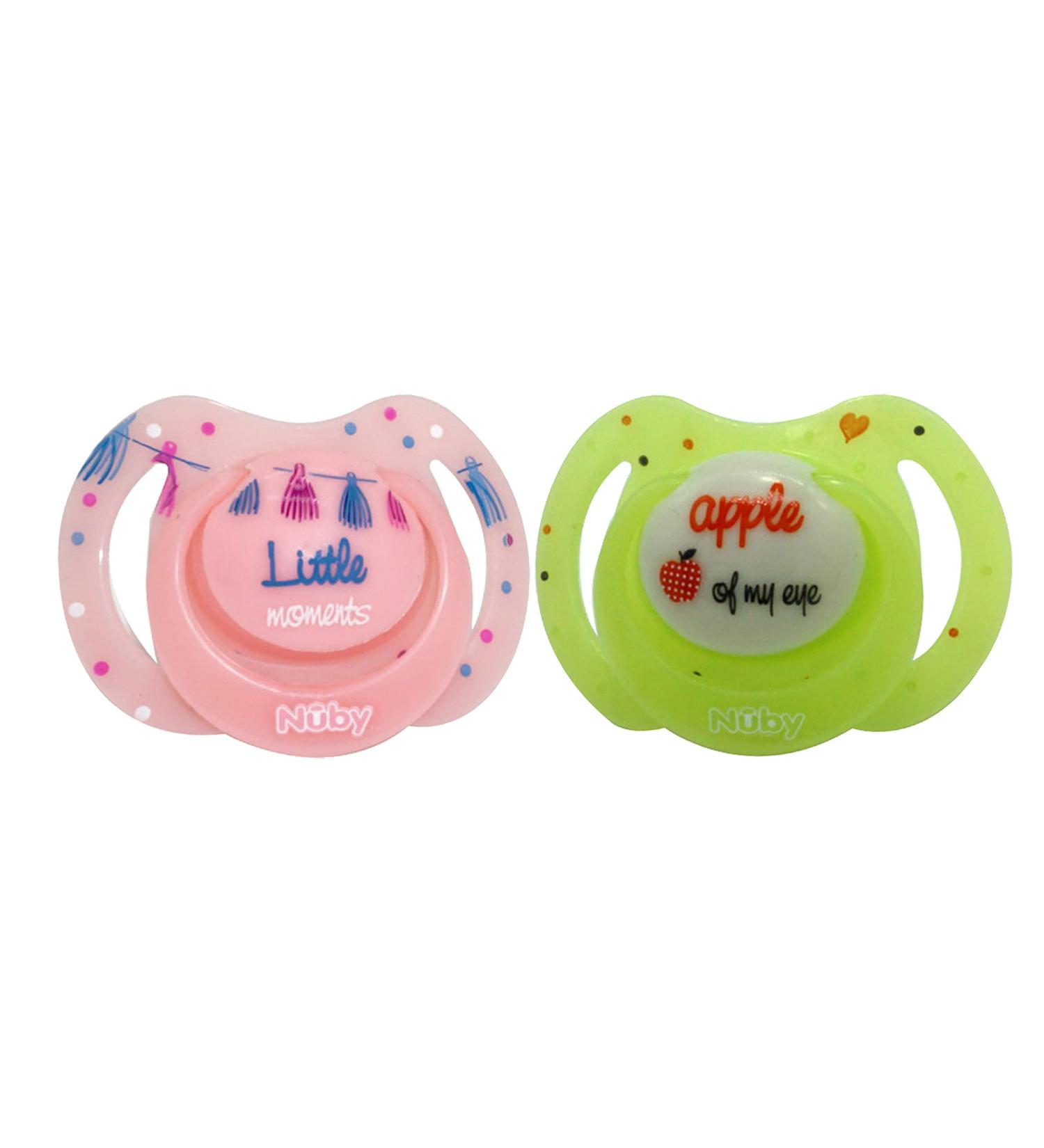 Buy HOVUK Orthodontic Night Pacifiers for Newborns - 2 Pack Soft Teat Anti-Colic Valve Glow in the Dark - International Shipping Available - Buy Online on GoSupps.com