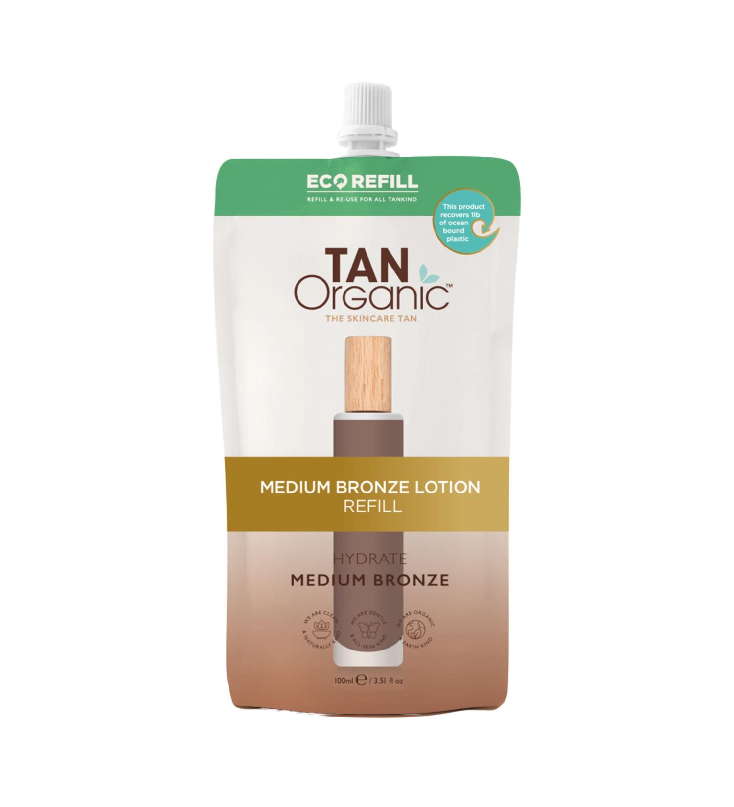TanOrganic Self Tan Lotion Refill Eco Pouch 200ml - Buy Online on GoSupps.com