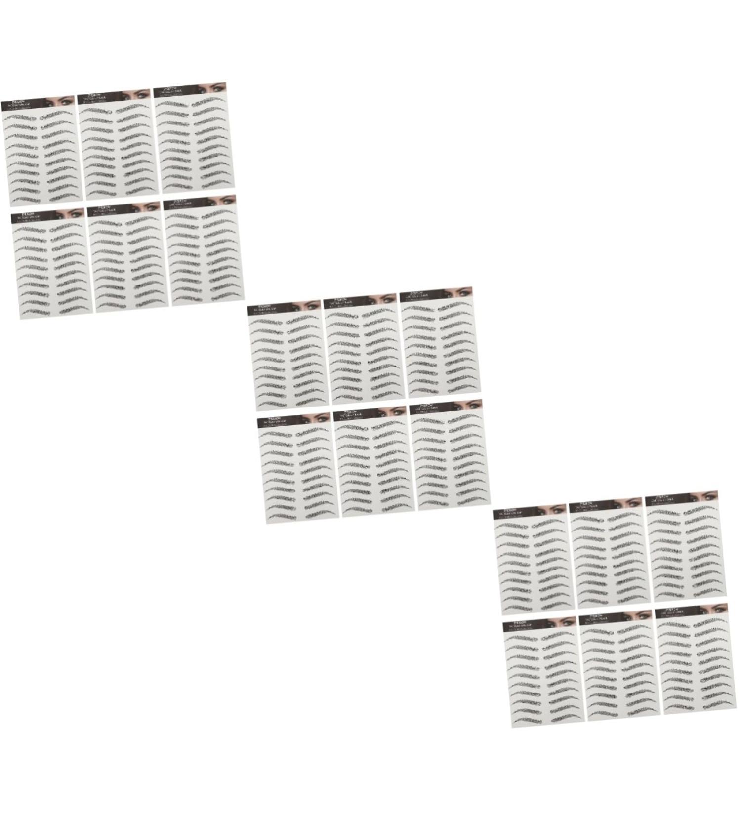Hemoton 18 Sheets Imitation Eco Eyebrow Sticker Imitation Eyebrow Fake Eyebrow 4d Transfer Stickers - Buy Online on GoSupps.com