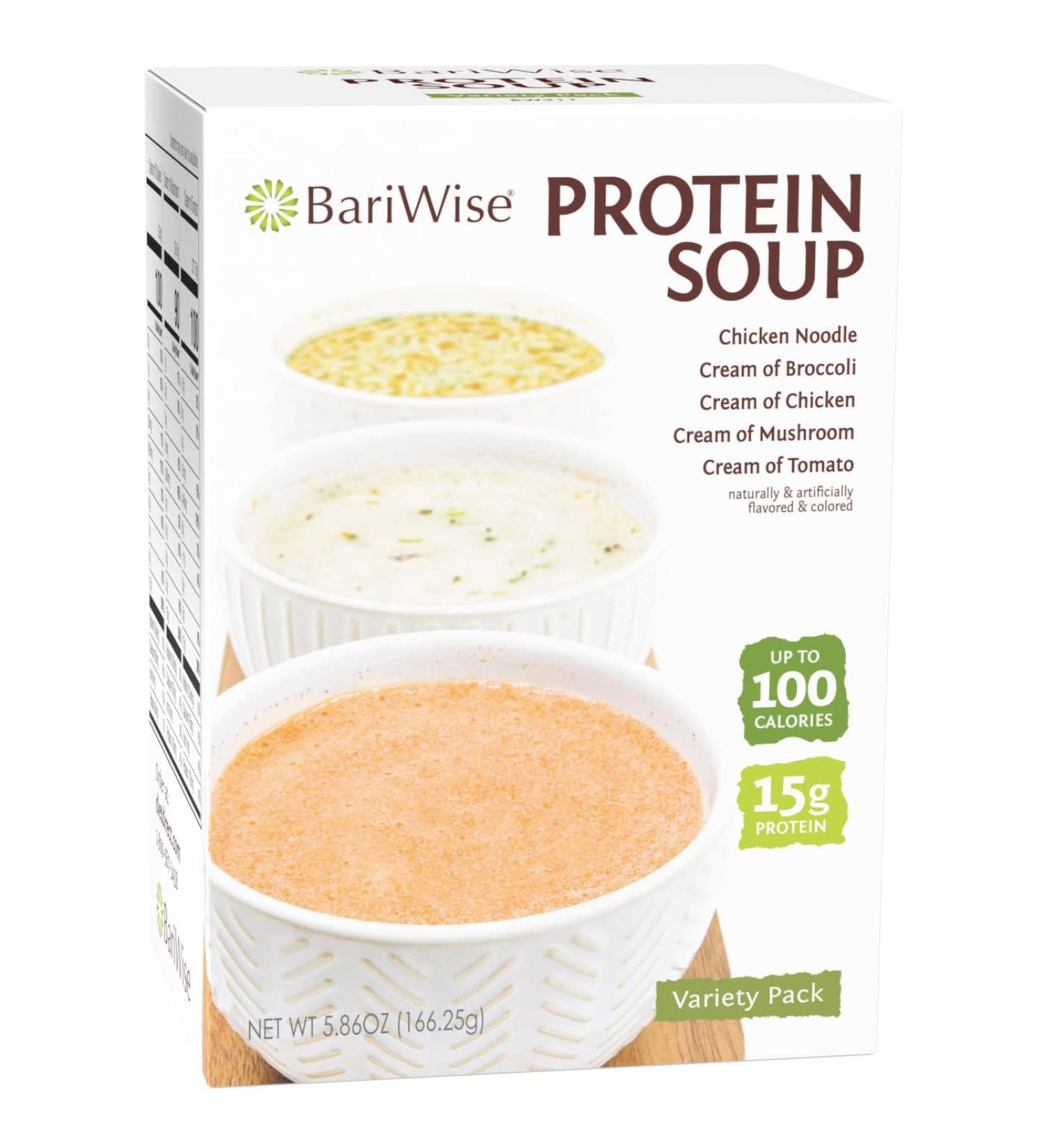 BariWise Protein Soup Mix Variety Pack - Low Carb, Low Calorie, High Protein (7ct) - Buy Online on GoSupps.com