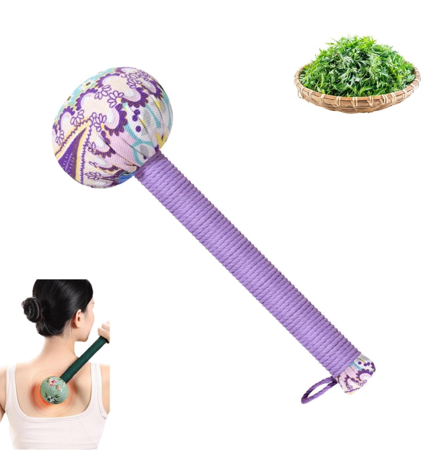 Buy Lymphhammer: Manual Body Massage Hammer for Back Pain Relief | Long Handheld Back Tapper for Neck Waist & Legs - Purple - Buy Online on GoSupps.com