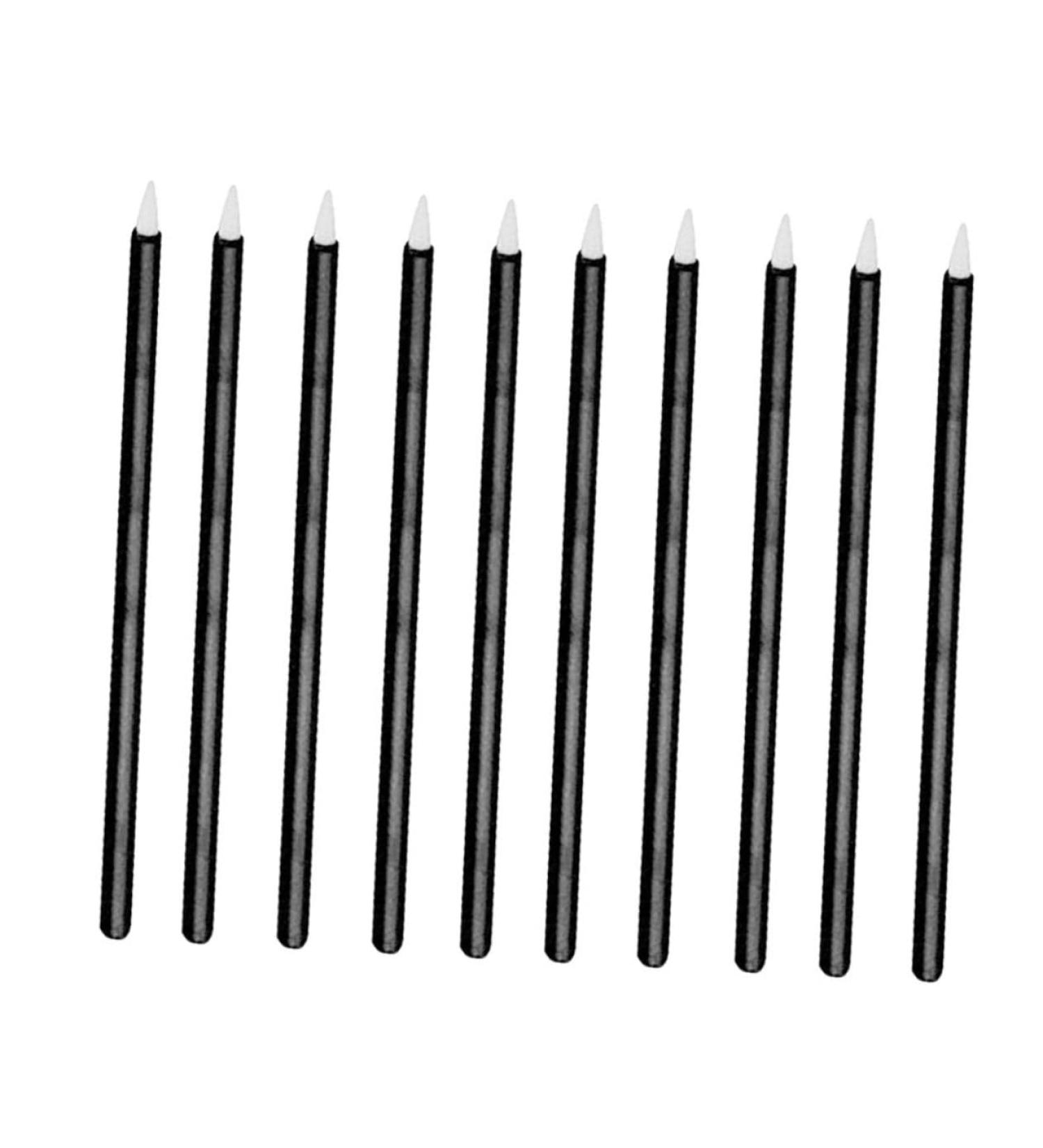 SOESFOUFU 100pcs Disposable Eyeliner Makeup Brush Applicator Eyeliner Brush Head Black Artificial Fiber - Buy Online on GoSupps.com