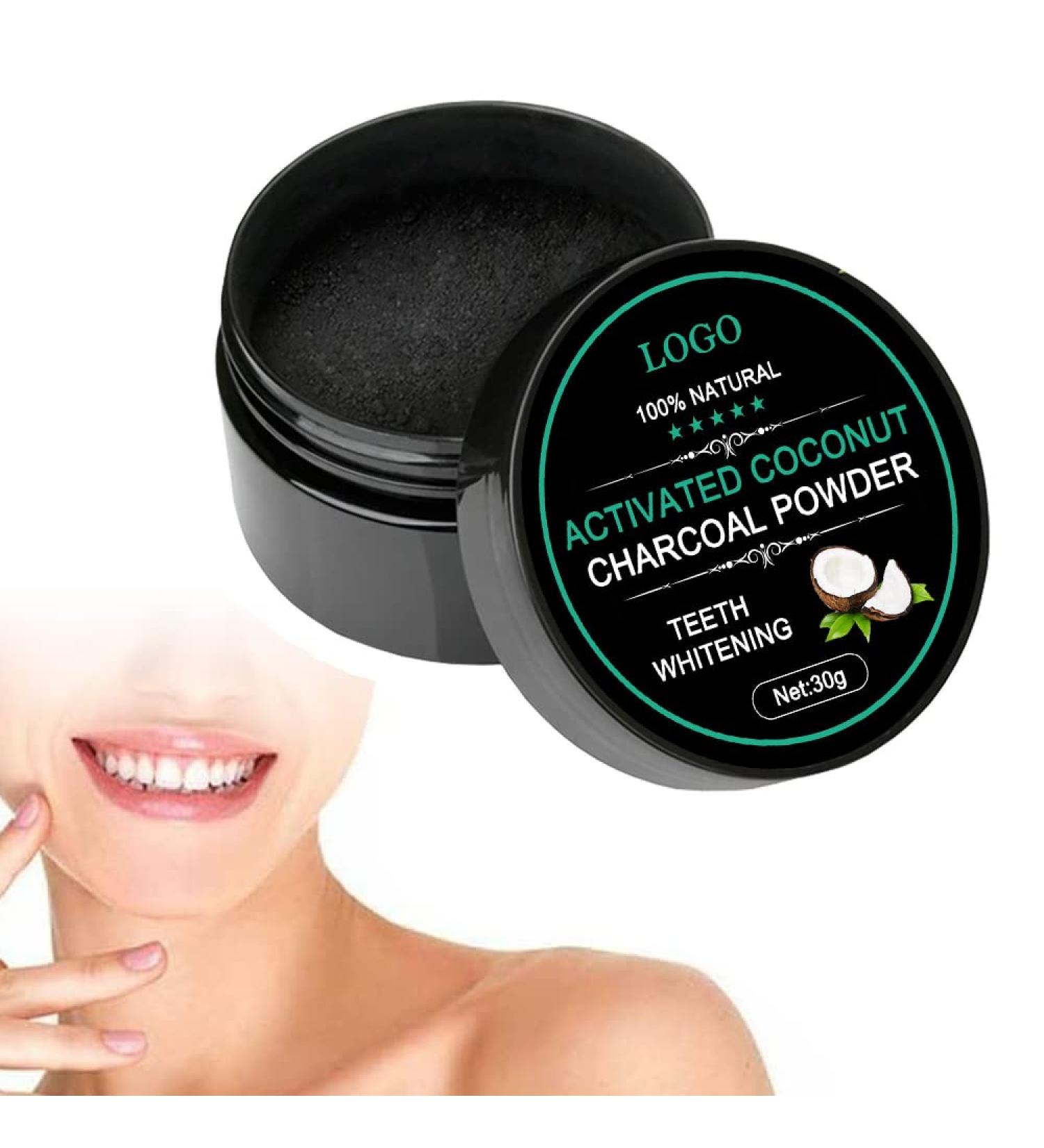 BeisDirect 30g Coconut Shell Activated Charcoal Teeth Whitening Powder | Organic Bamboo Charcoal Toothpaste for Bright Smile - Buy Online on GoSupps.com