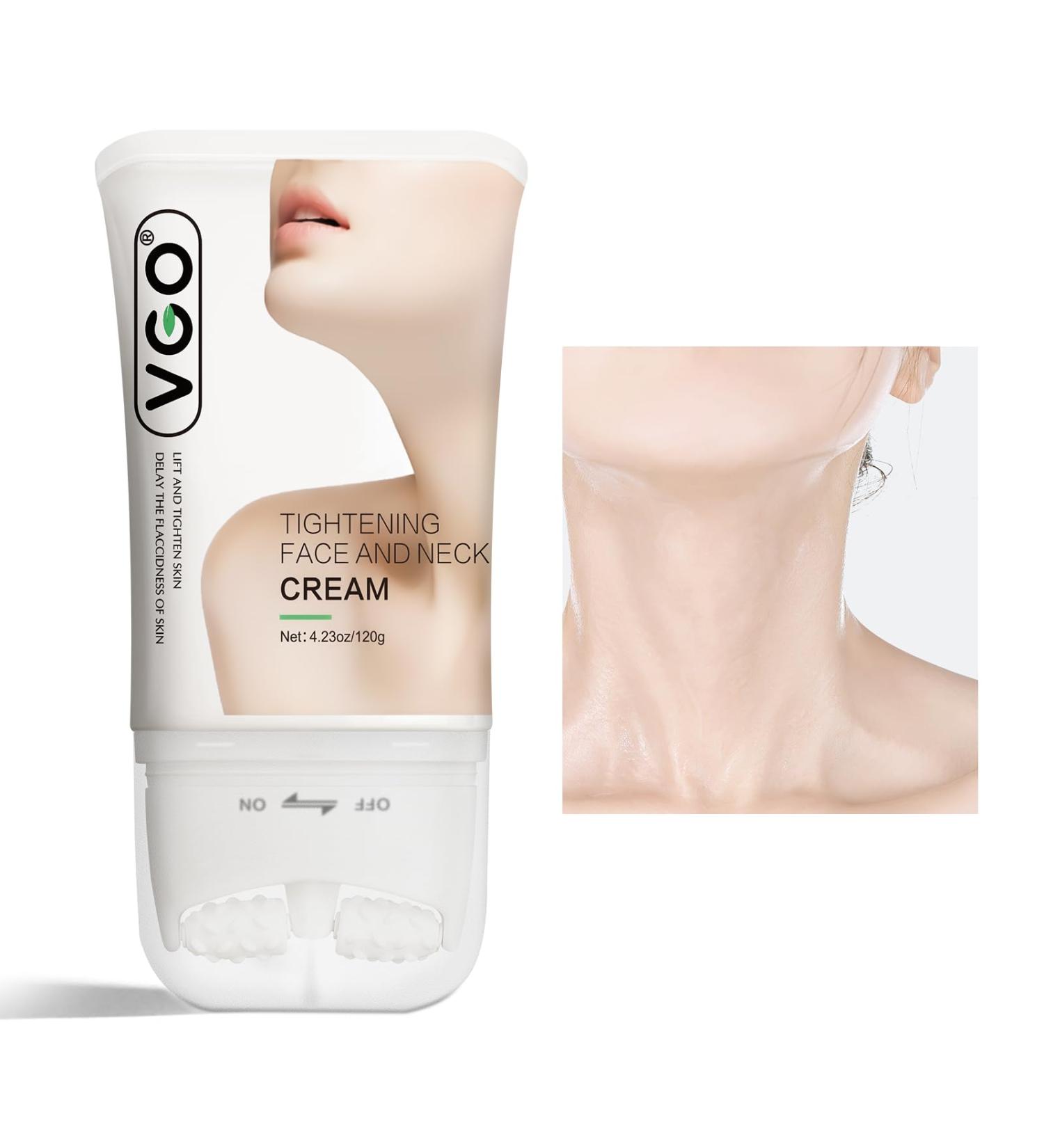 VGO Tightening Face & Neck Collagen Cream - Antioxidant Skin Smoothing Hyaluronic Acid Retinol Peptides Vitamin C & Niacinamide - Vegan 4.23 OZ - International Shipping - Buy Online on GoSupps.com