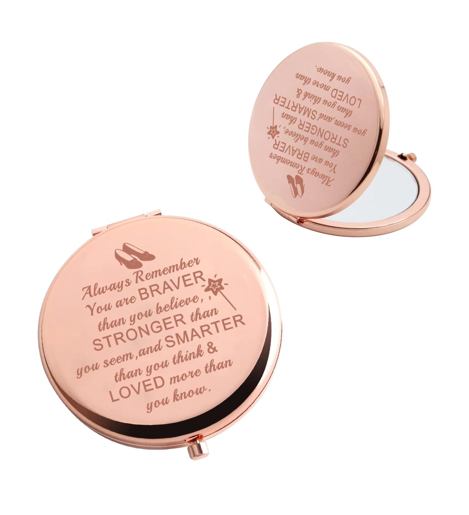 BAUNA Wizard of OZ Pocket Makeup Mirror - Red Ruby Slippers Inspirational Gift - Buy Online on GoSupps.com