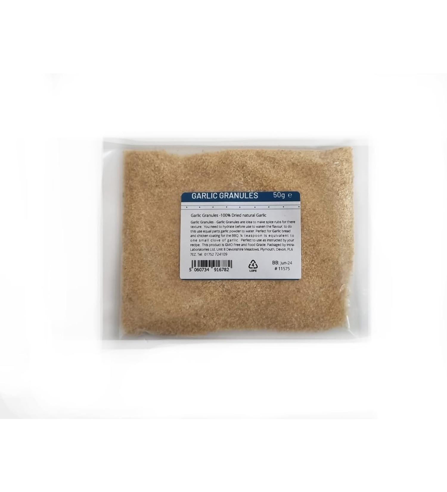 Entirely Ingredients - Garlic Granules 50g - Food Grade - Premium quality - Buy Online on GoSupps.com