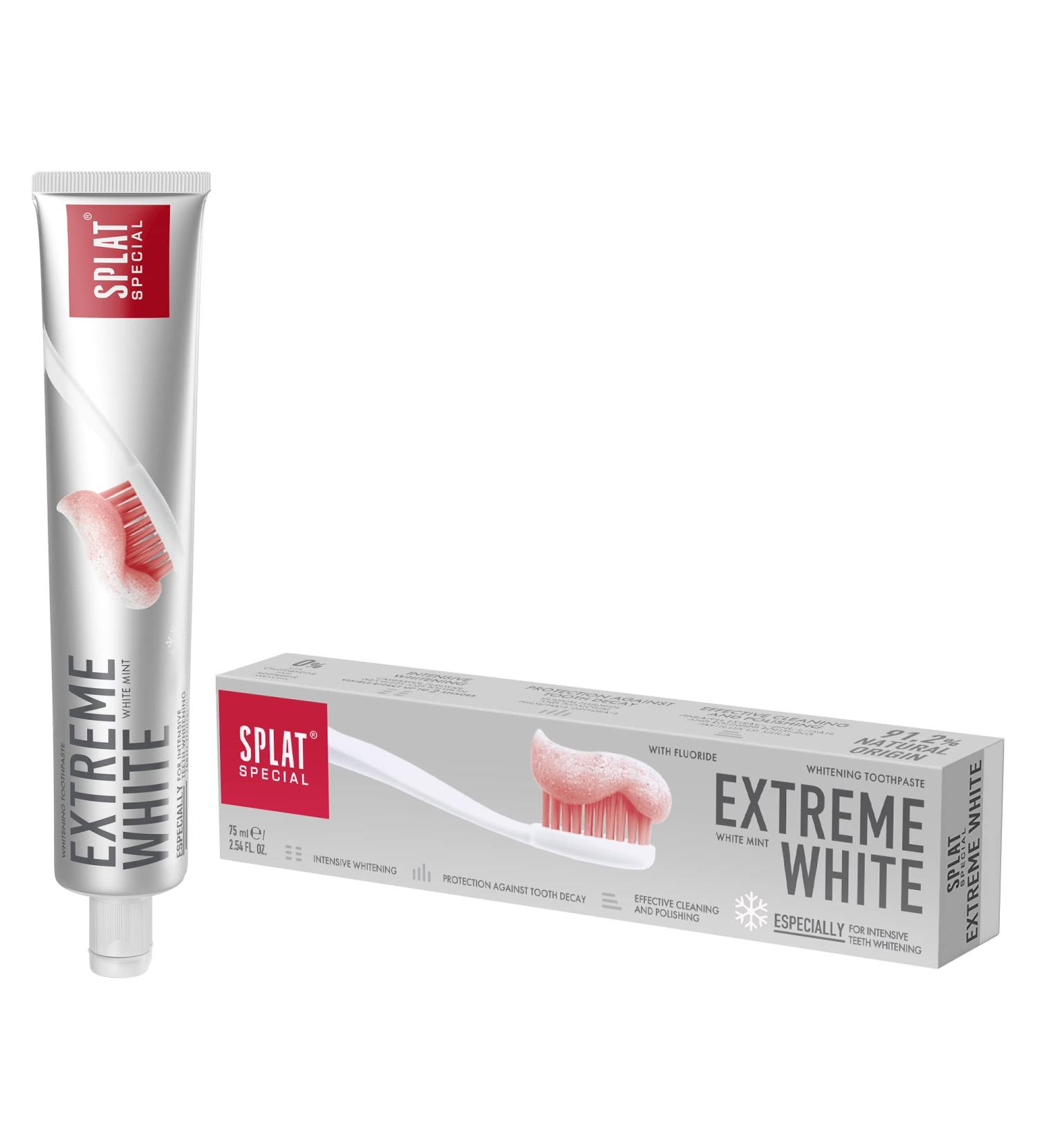SPLAT SPECIAL Extreme White Toothpaste - 92.9% Natural Whitening 75ml for Radiant White Teeth | International Shipping Available - Buy Online on GoSupps.com
