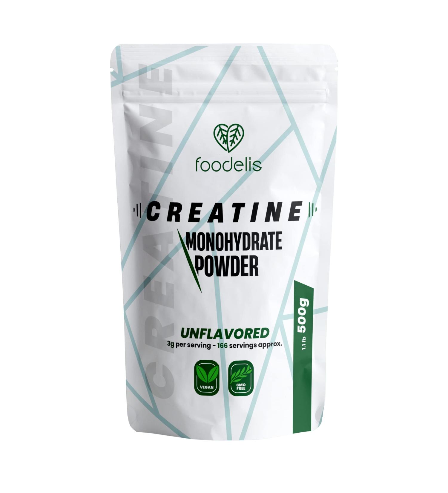 500g Creatine Monohydrate Powder for Pre/Post Workout | Vegan, Gluten-Free, Tasteless | Boost Physical Performance & Muscle Strength | 166 Servings | Gym Supplement for Men & Women - Buy Online on GoSupps.com